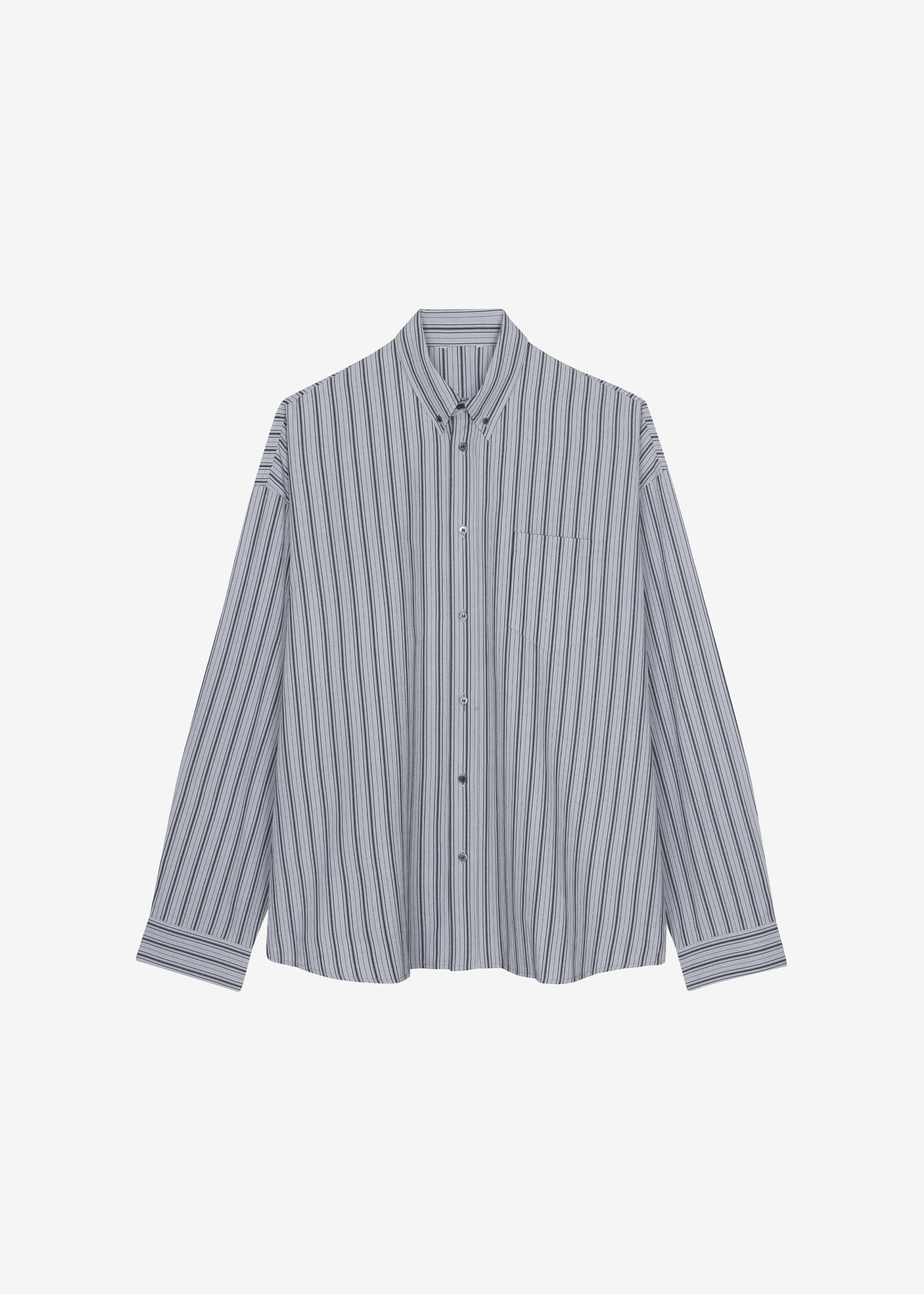Drimna Shirt - Grey Stripe - 9