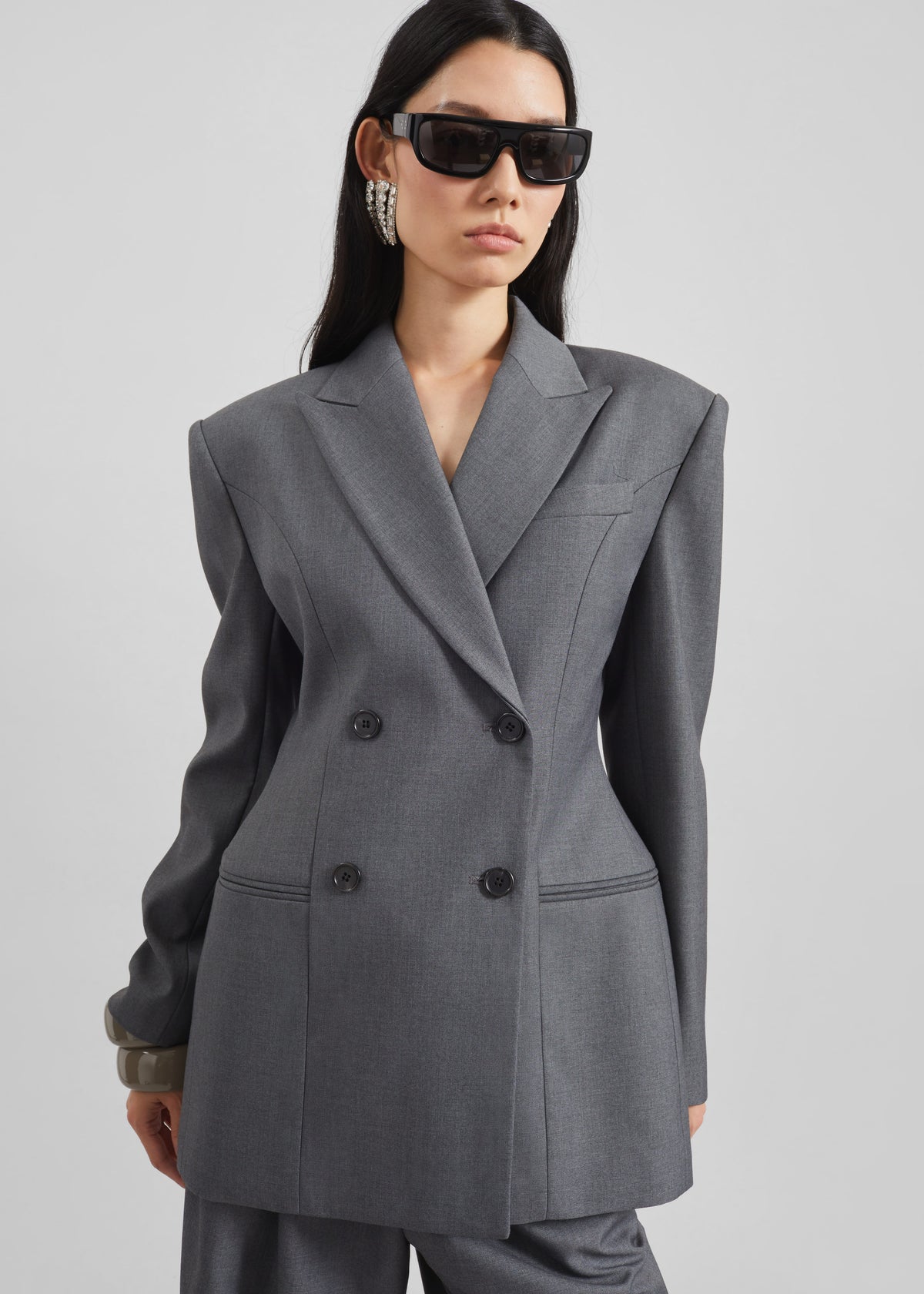 Dulverton Hourglass Blazer - Grey - 4