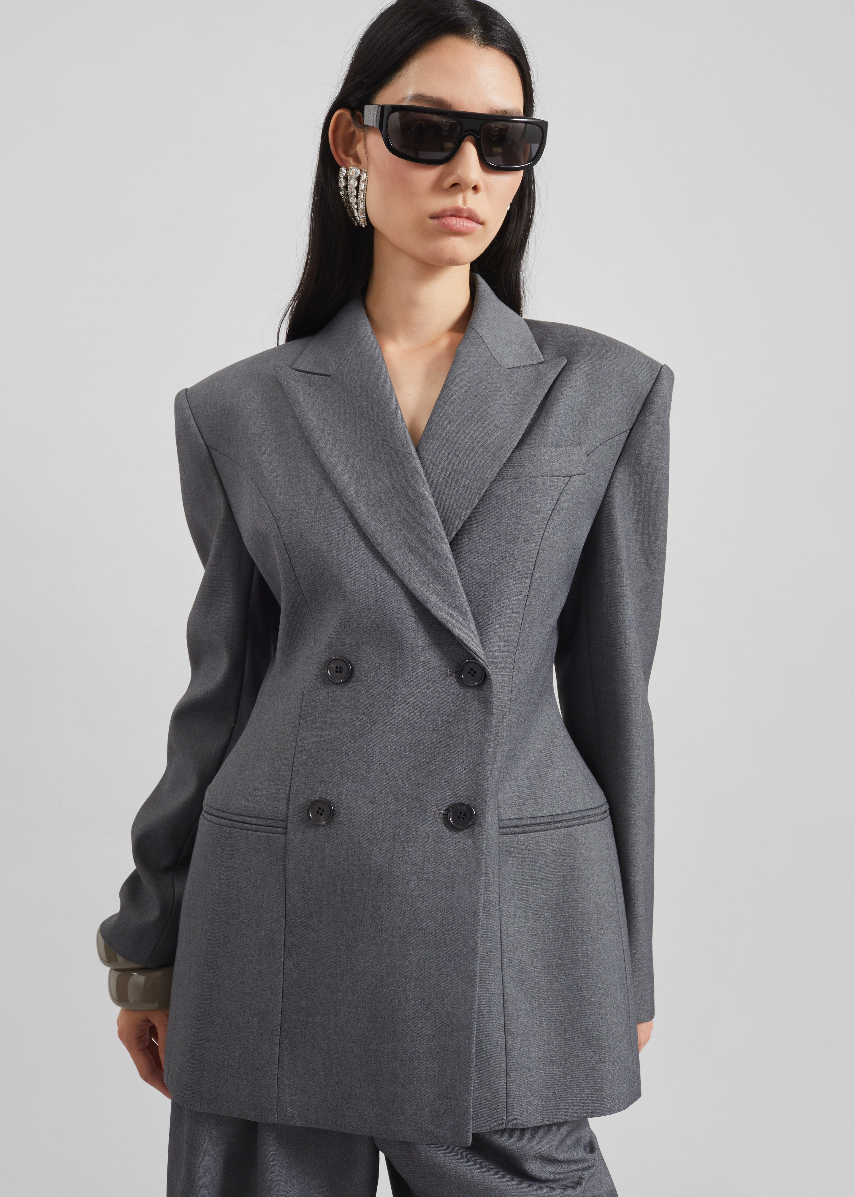 Dulverton Hourglass Blazer - Grey - 4
