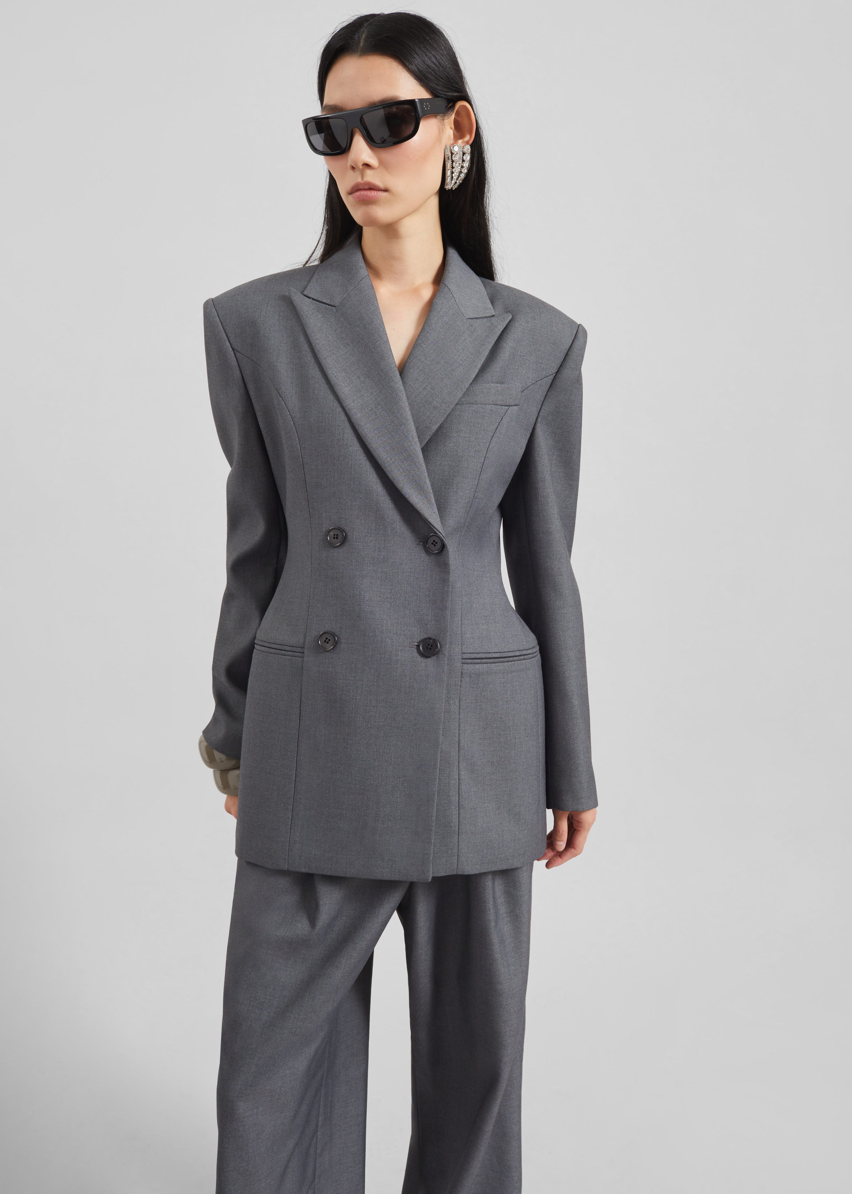 Dulverton Hourglass Blazer - Grey - 5