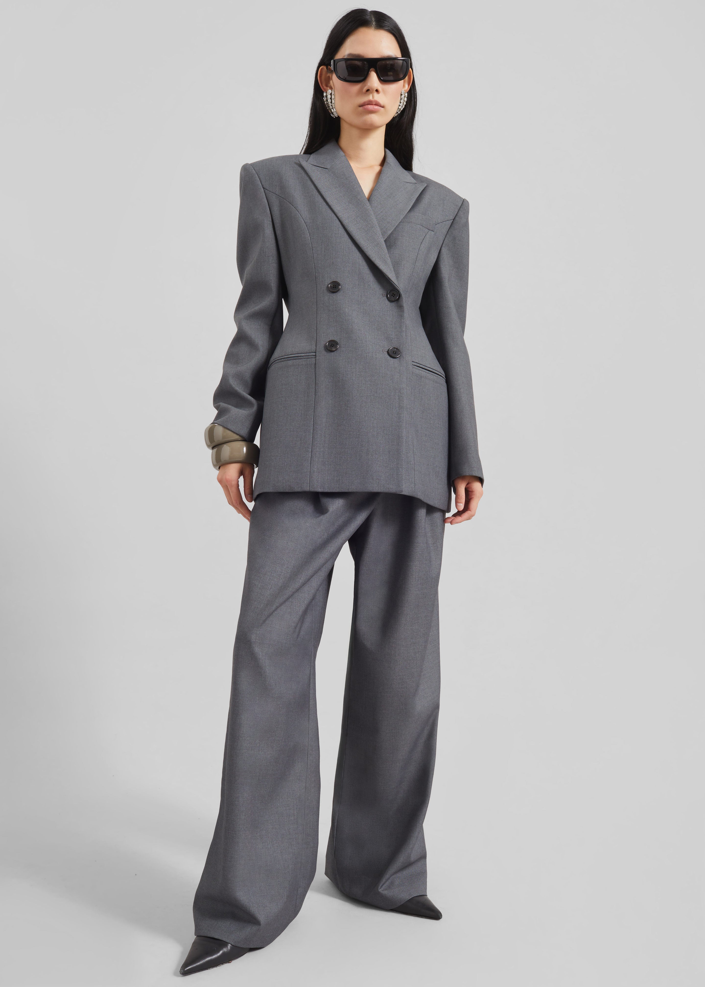 Dulverton Pleated Trousers - Grey - 5