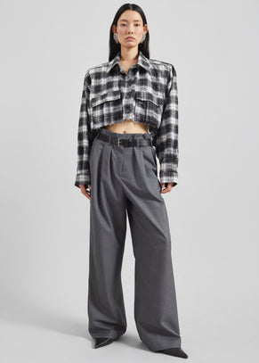 Dulverton Pleated Trousers - Grey