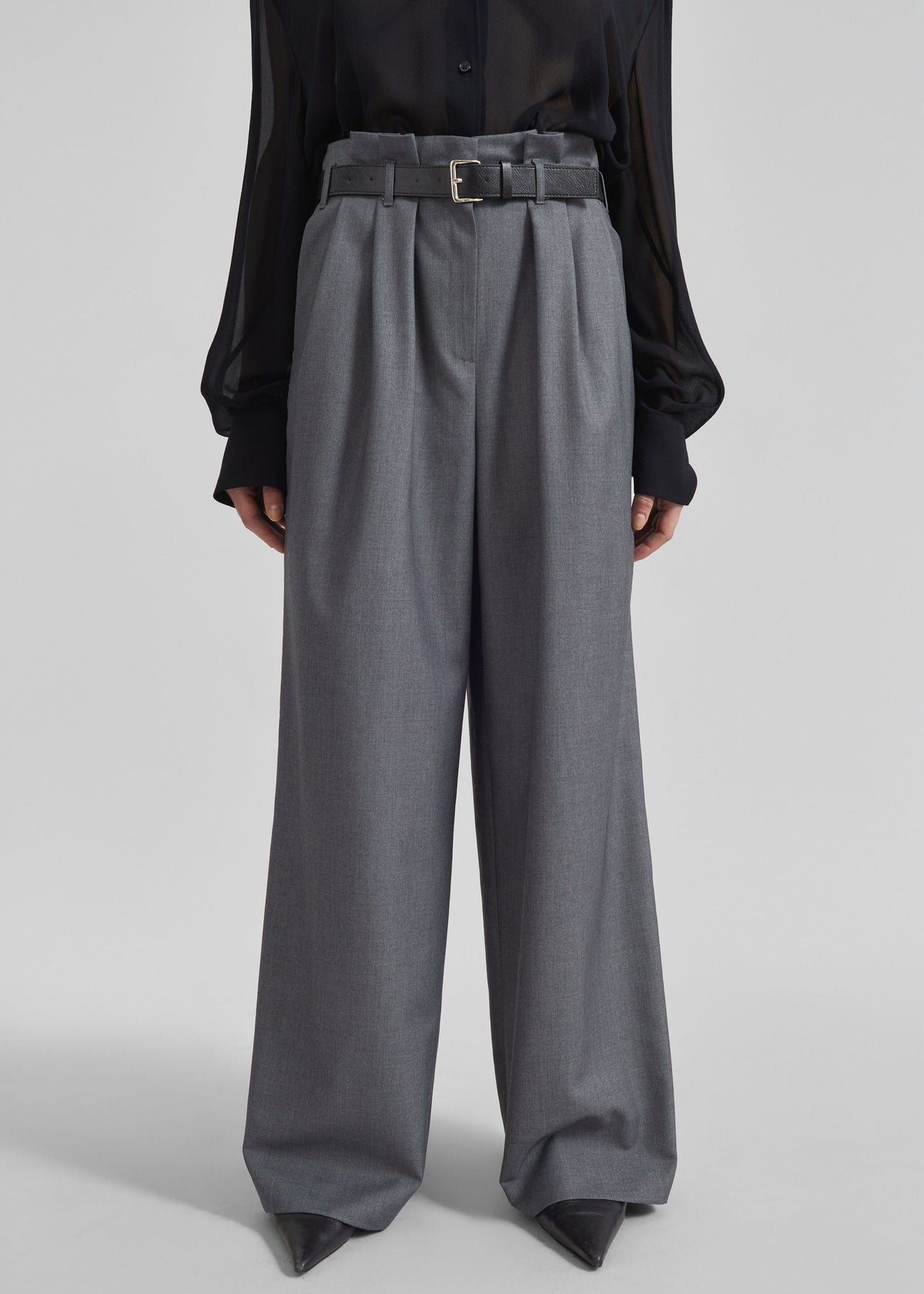 Dulverton Pleated Trousers - Grey - 2