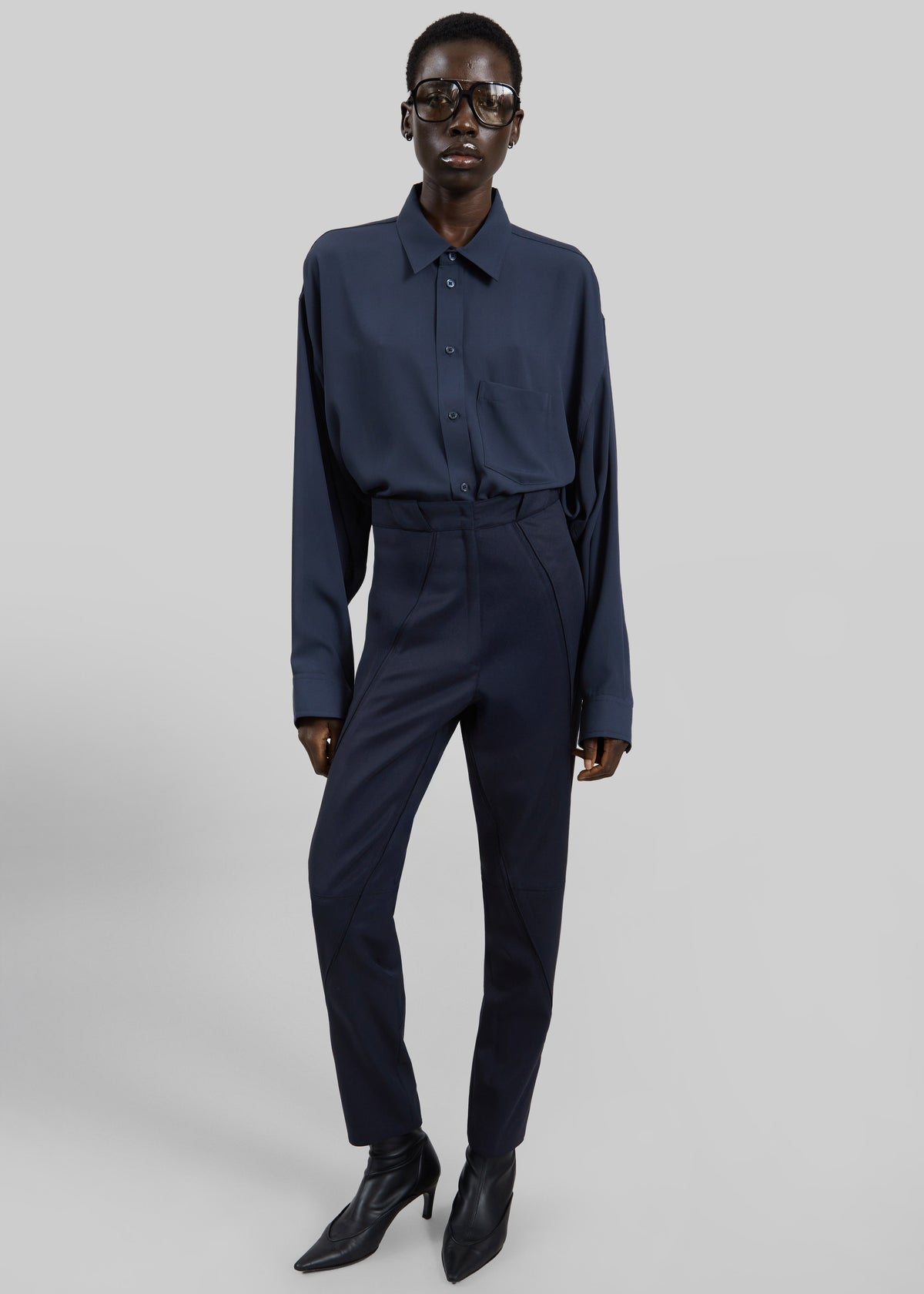 Shop the look image for Dune Panelled Pants - Navy