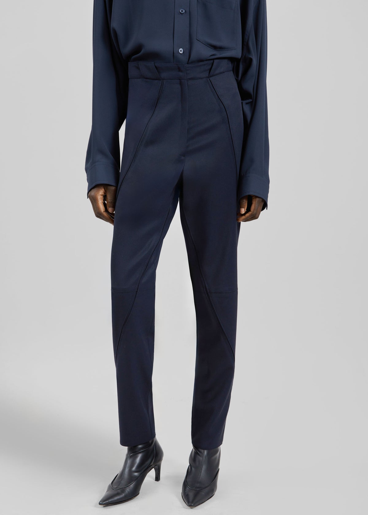 Dune Panelled Pants - Navy