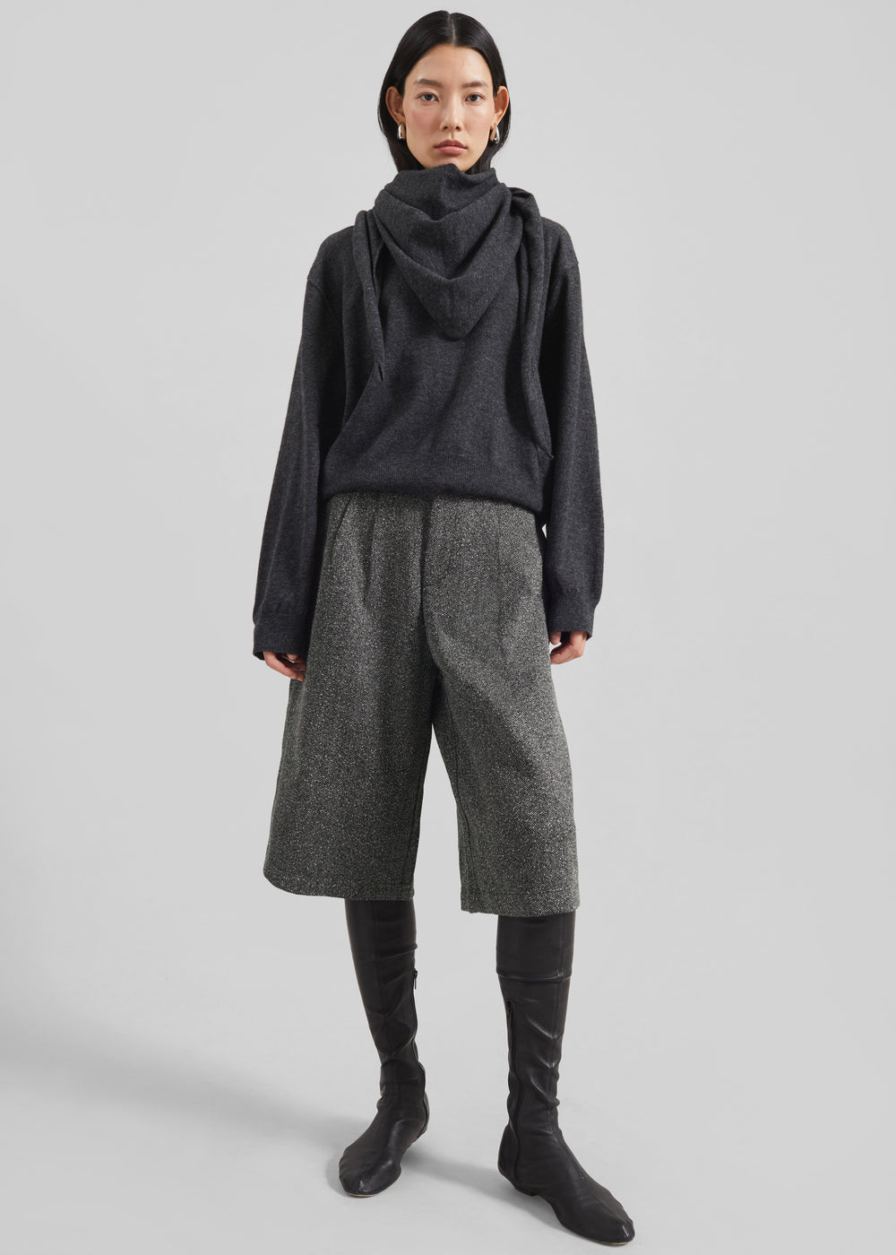 Dunley Bermuda Shorts - Charcoal Melange