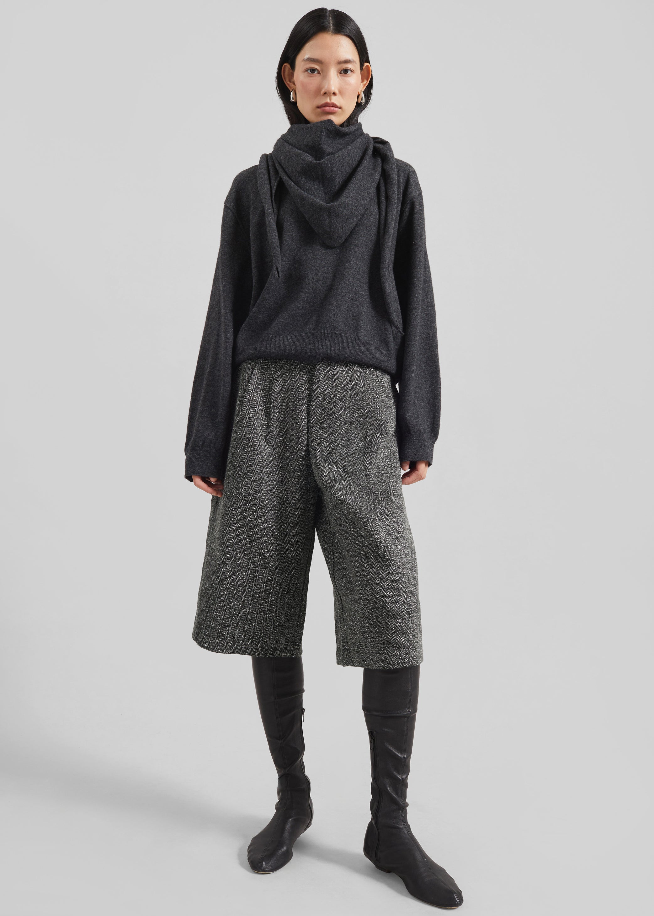 Shop the look image for Dunley Bermuda Shorts - Charcoal Melange