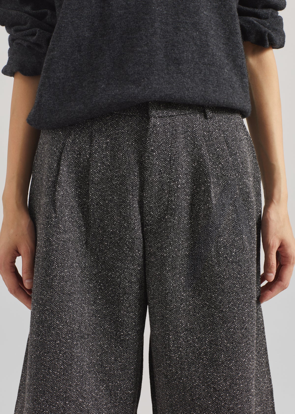 Dunley Bermuda Shorts - Charcoal Melange - 3