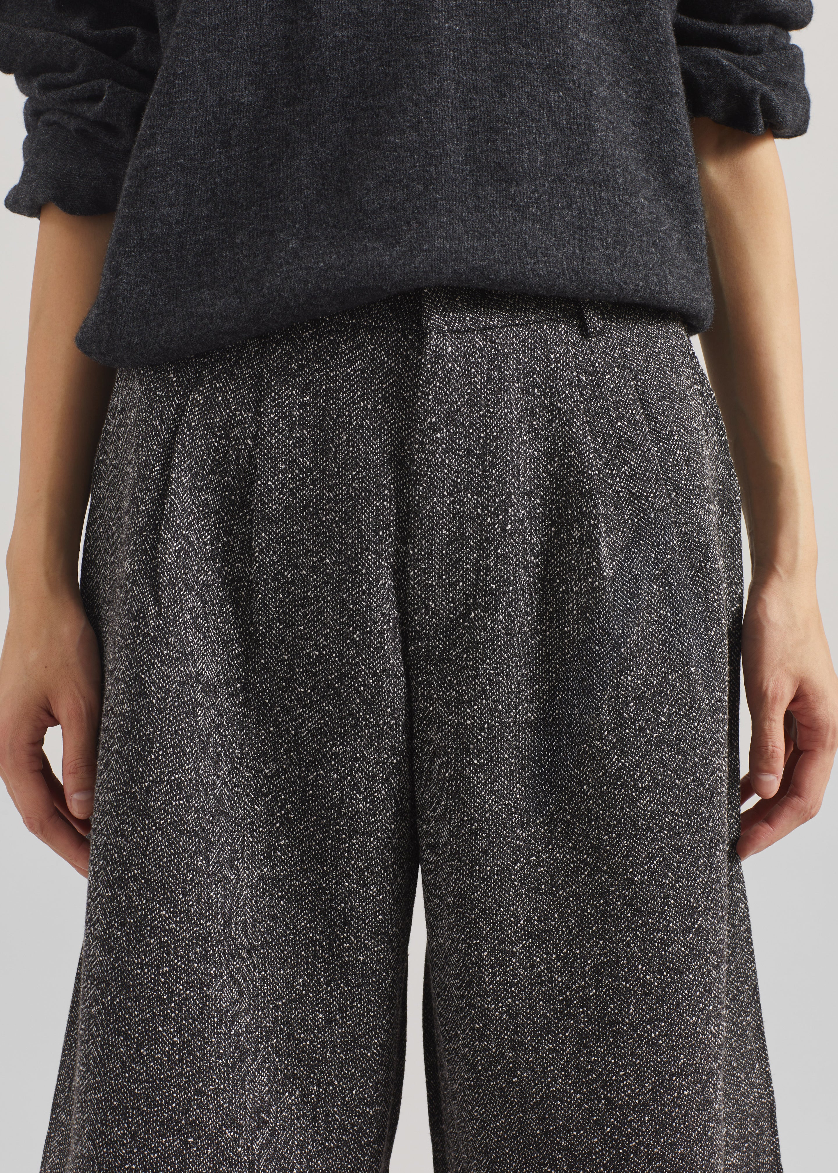 Dunley Bermuda Shorts - Charcoal Melange - 3