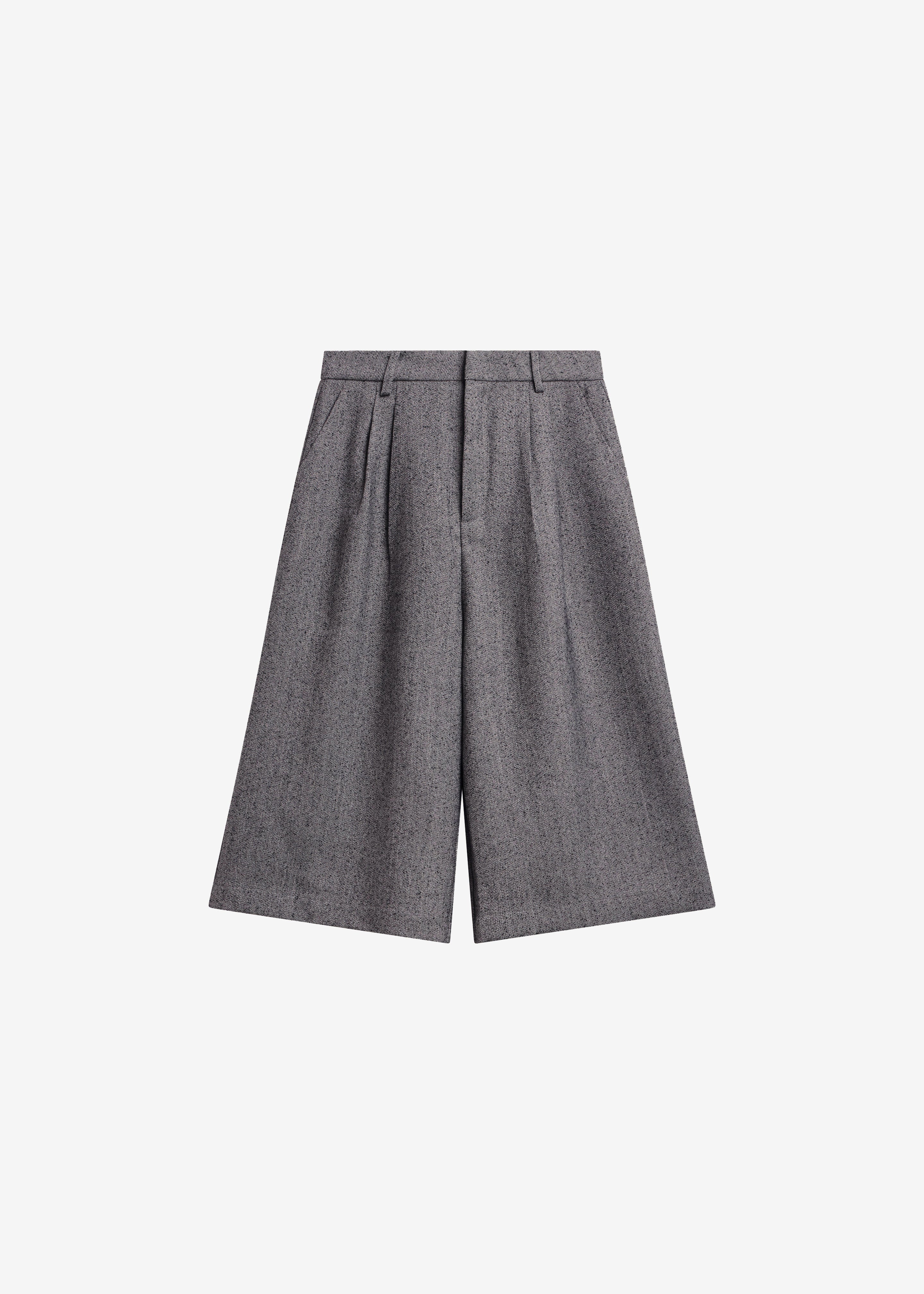 Dunley Bermuda Shorts - Charcoal Melange - 9