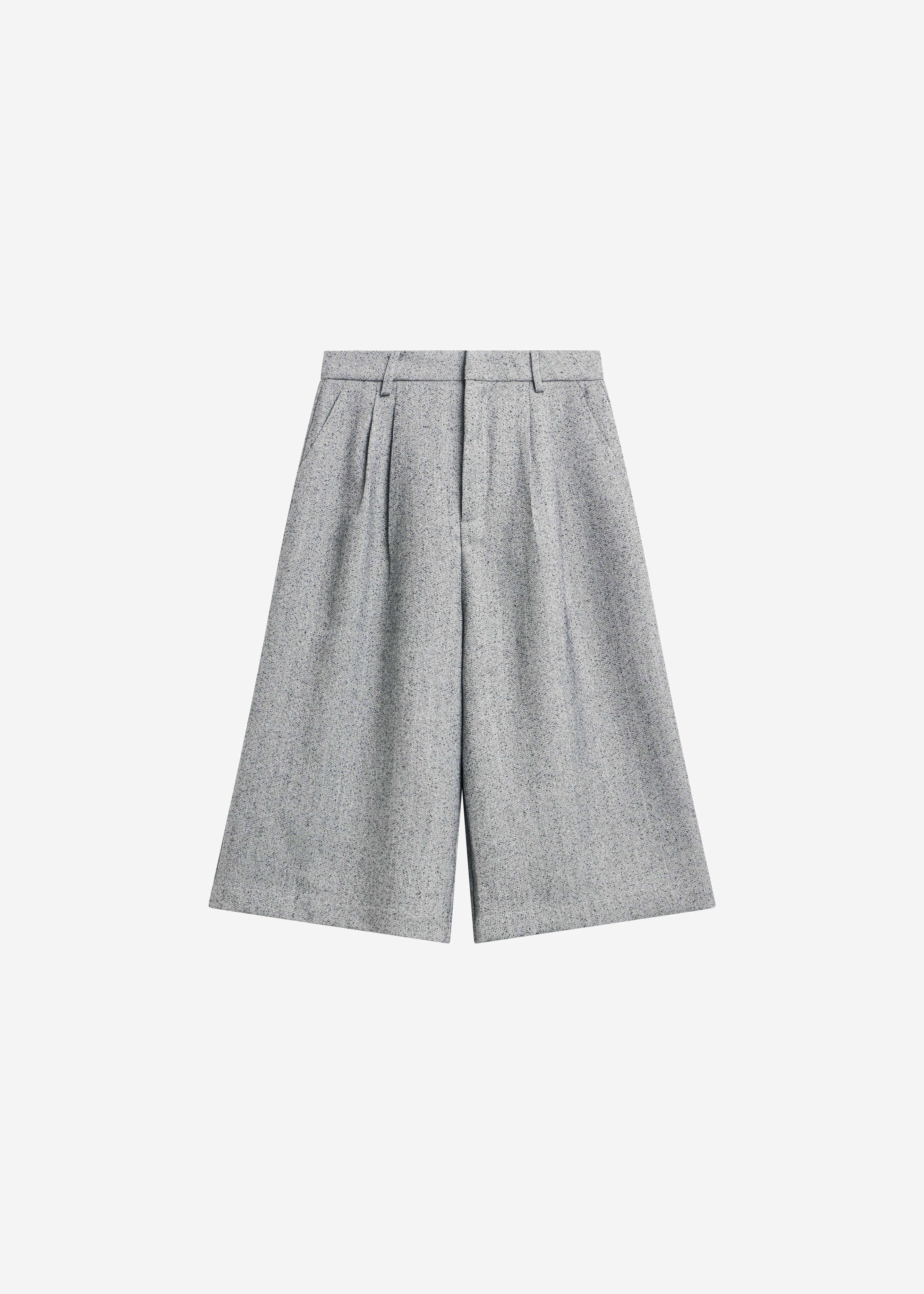 Dunley Bermuda Shorts - Grey Melange - 9
