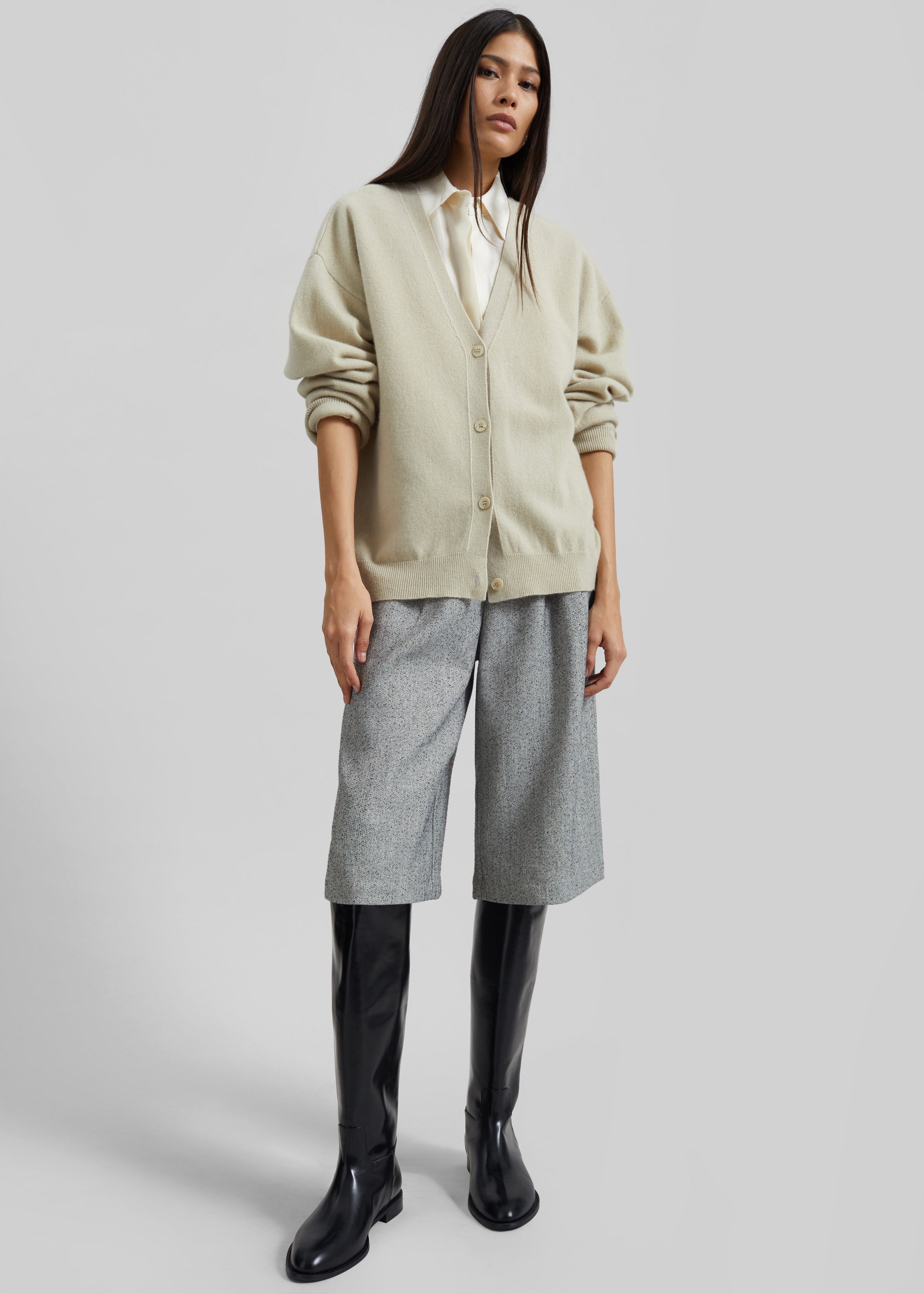 Shop the look image for Dunley Bermuda Shorts - Grey Melange