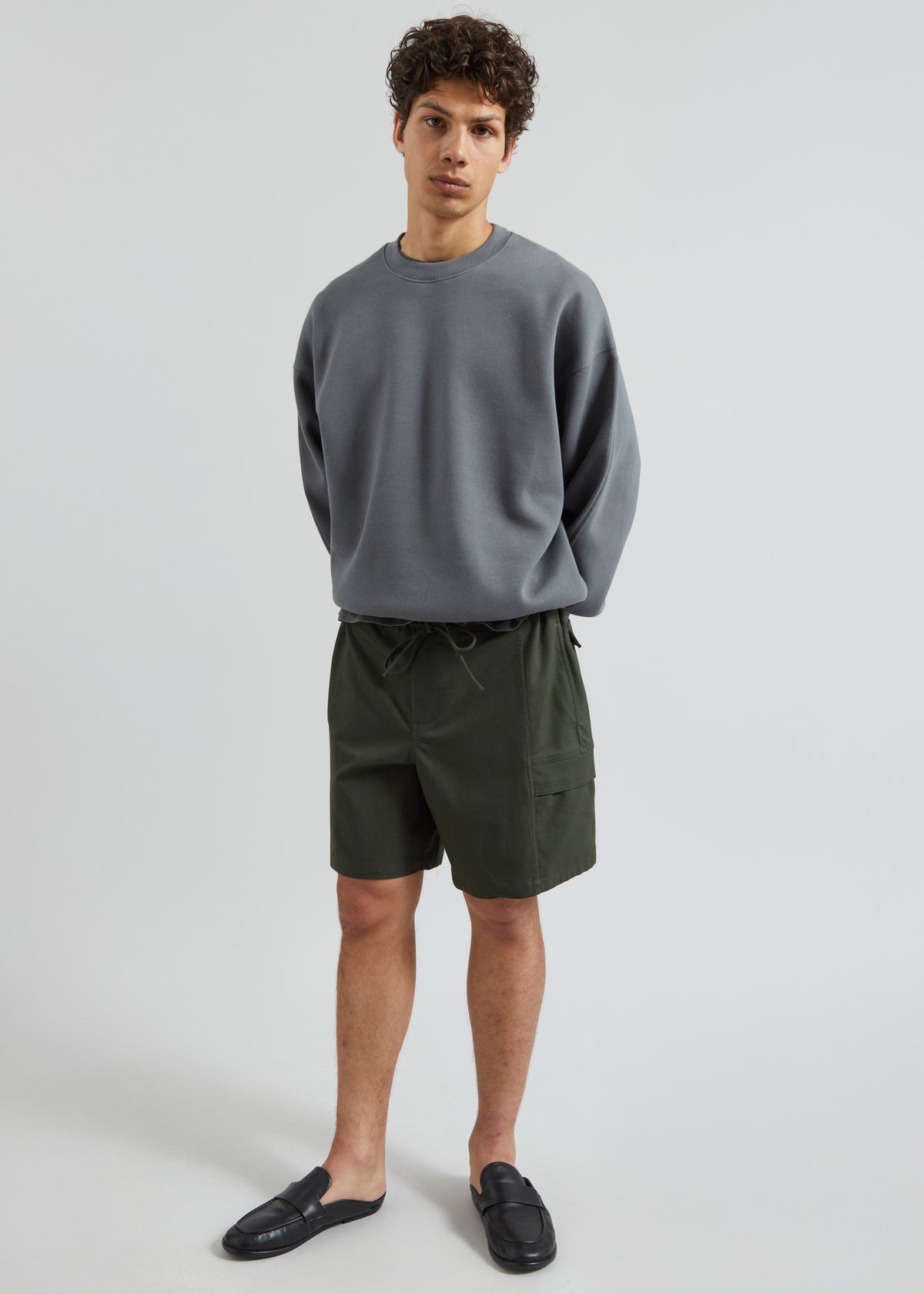 Dunloy Oversized Sweatshirt - Grey - 4