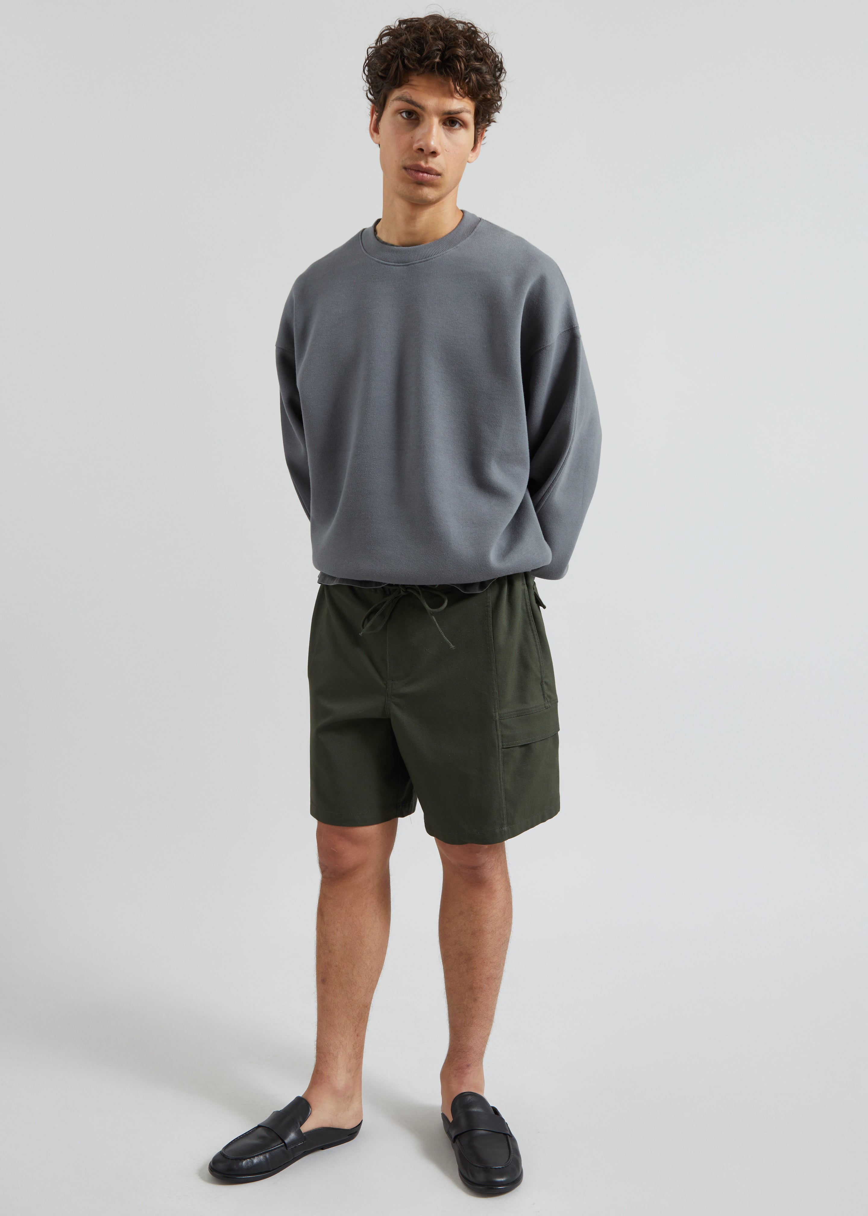 Dunloy Oversized Sweatshirt - Grey - 4