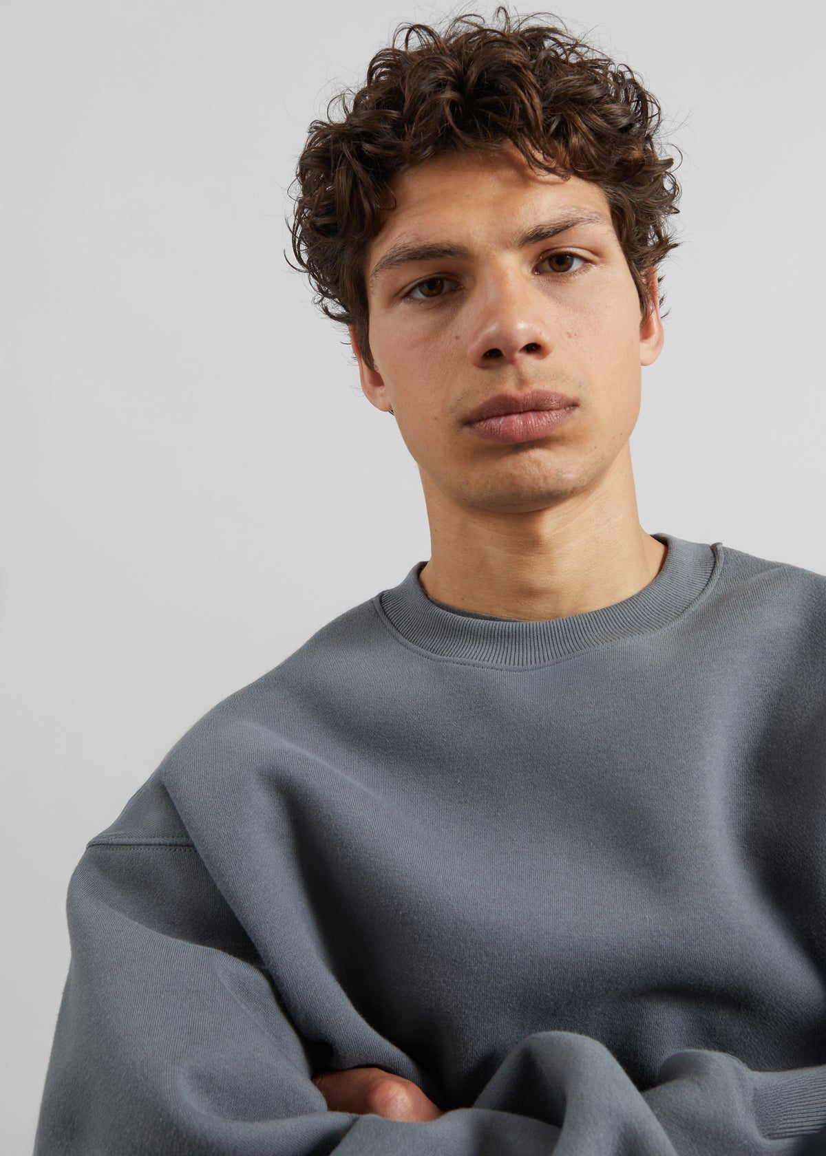 Dunloy Oversized Sweatshirt - Grey - 3