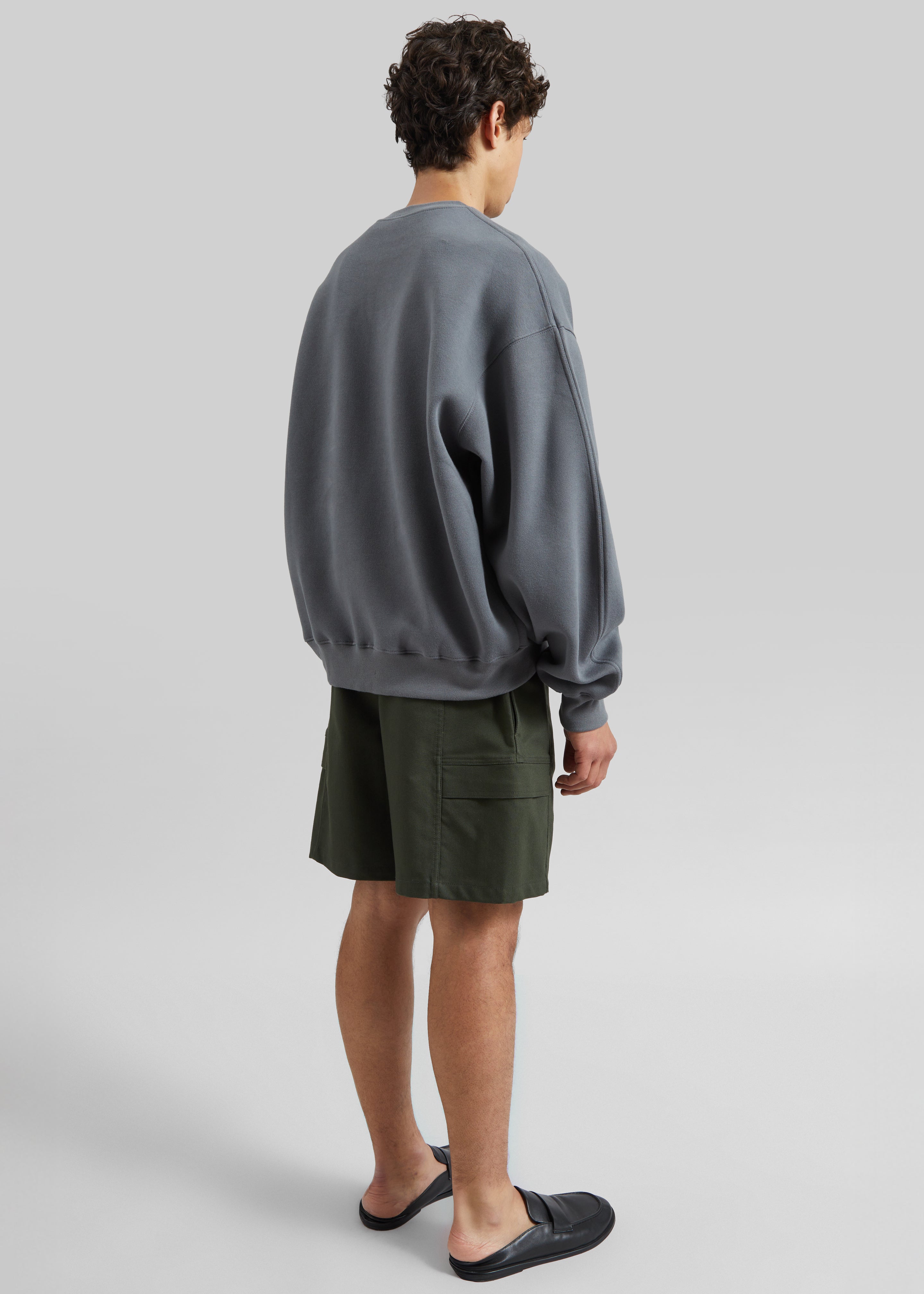 Dunloy Oversized Sweatshirt - Grey - 5