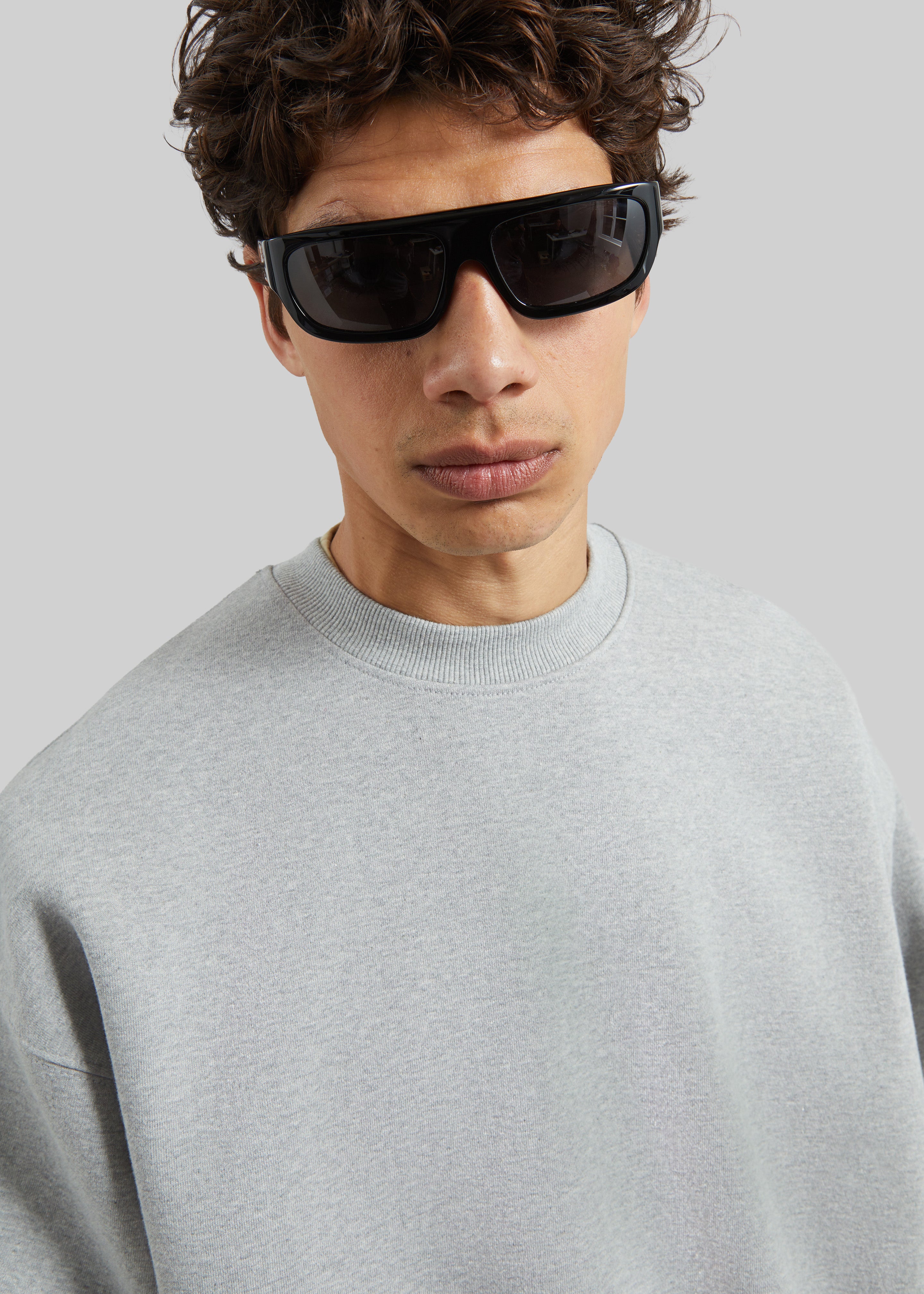 Dunloy Oversized Sweatshirt - Light Grey - 3