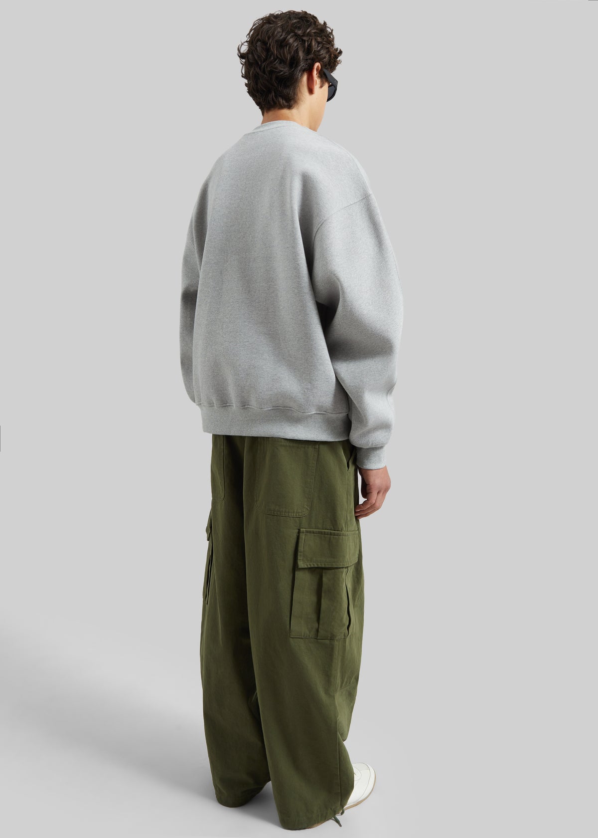 Dunloy Oversized Sweatshirt - Light Grey - 5