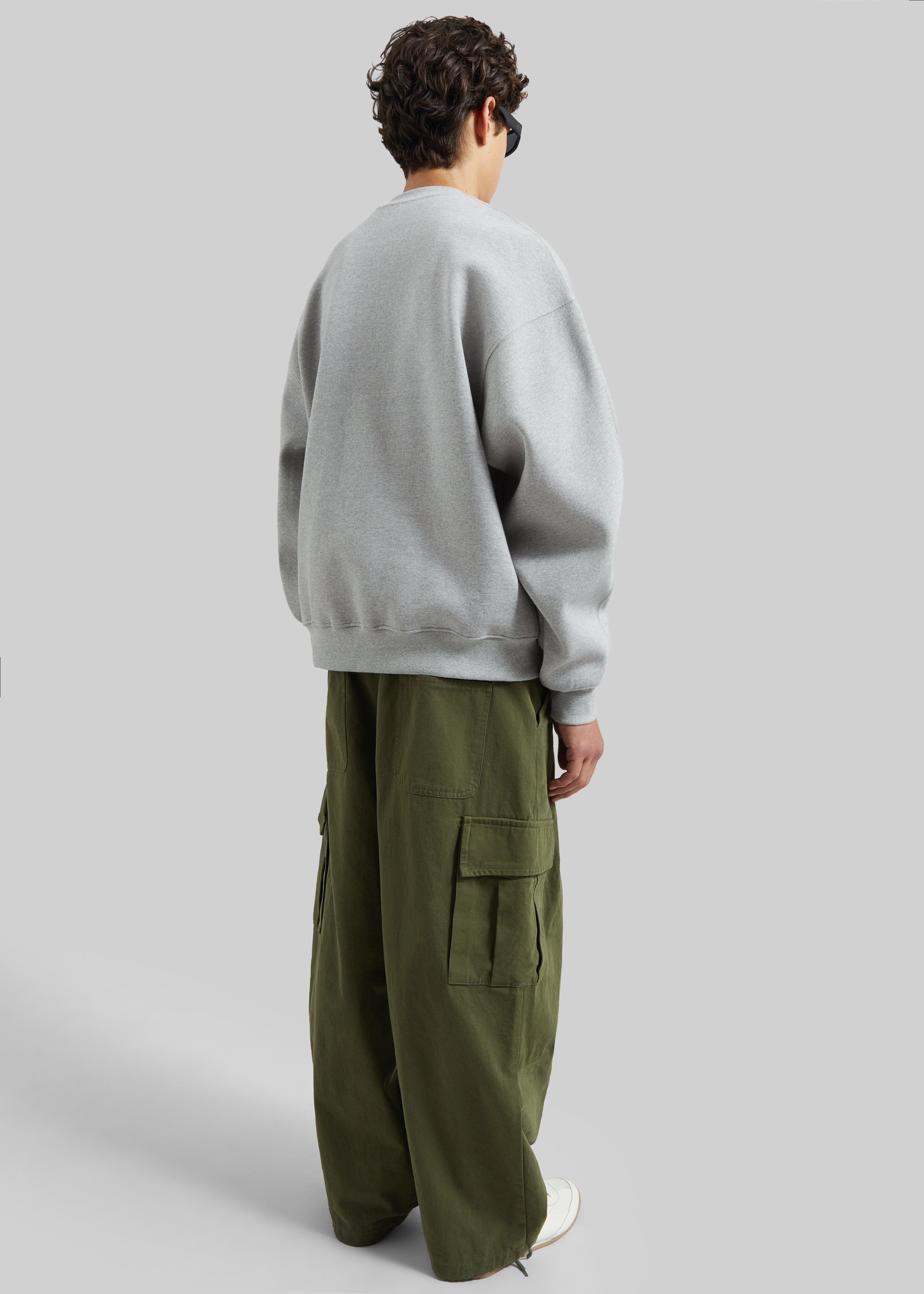 Dunloy Oversized Sweatshirt - Light Grey - 5