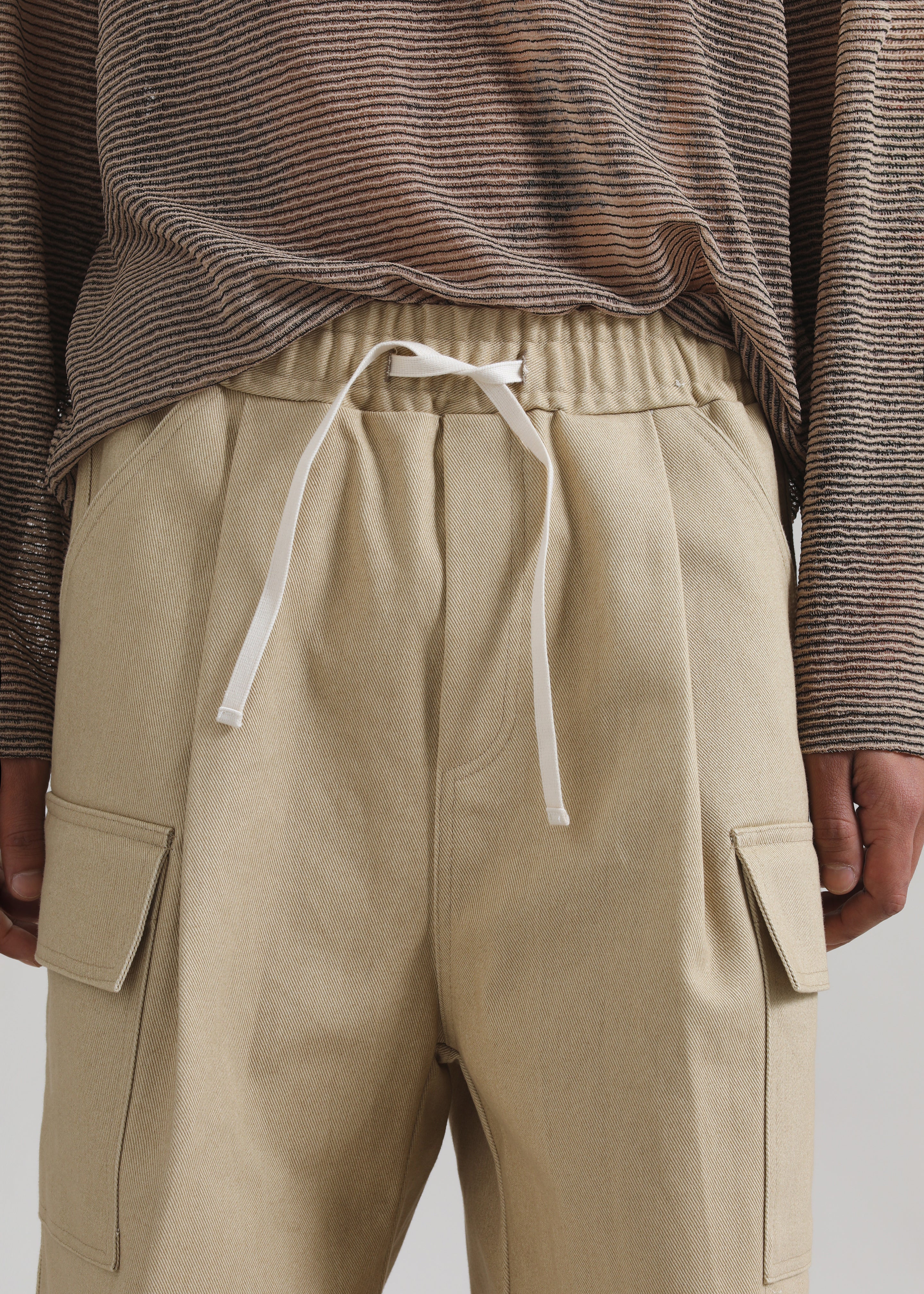Dunwich Denim Bermuda Shorts - Beige - 2