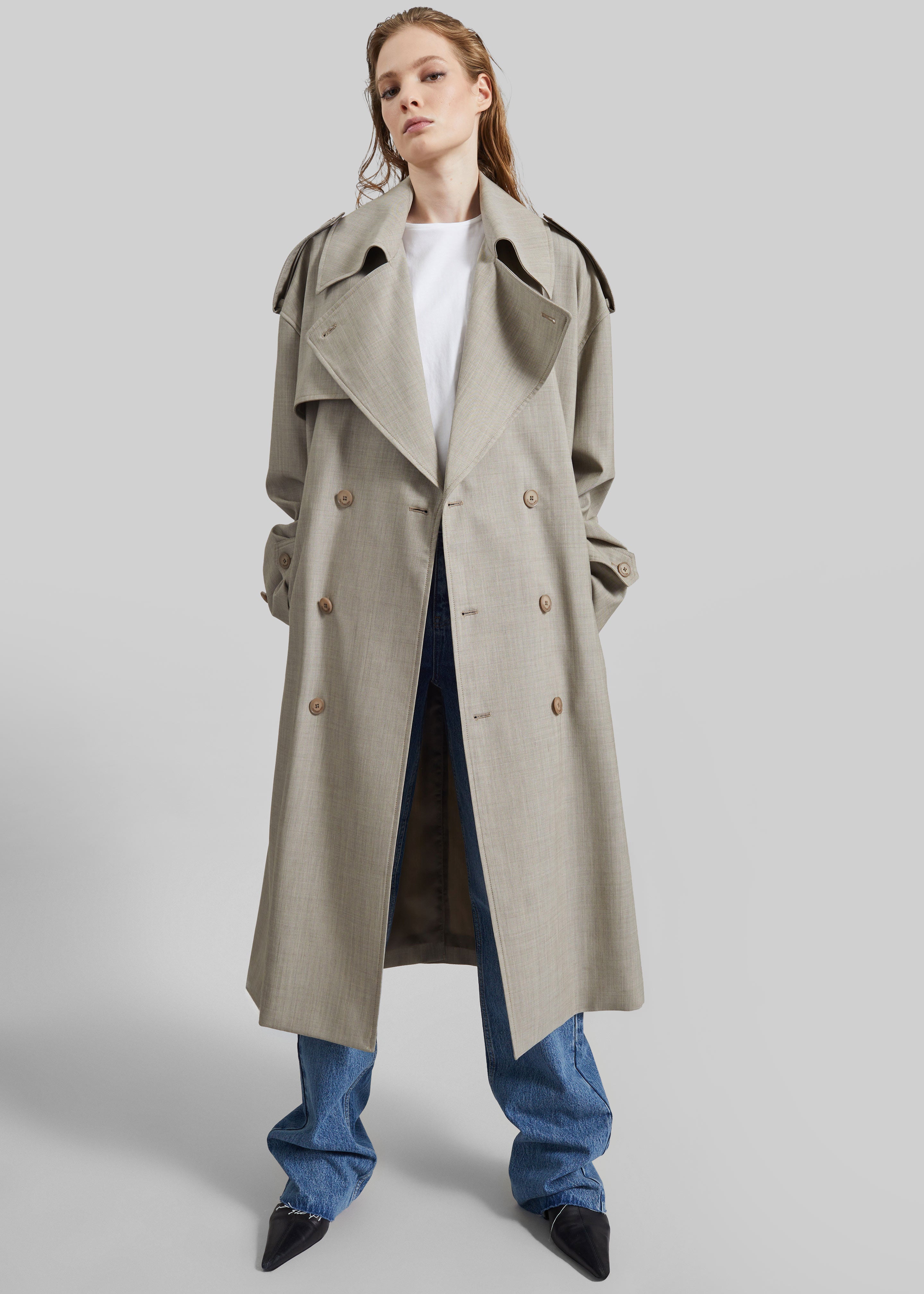 CELERI LONG TRENCH COAT deuxieme ベージュ Deuxieme Classe（ドゥーズィエムクラス）の「CELERI LONG TRENCH COAT