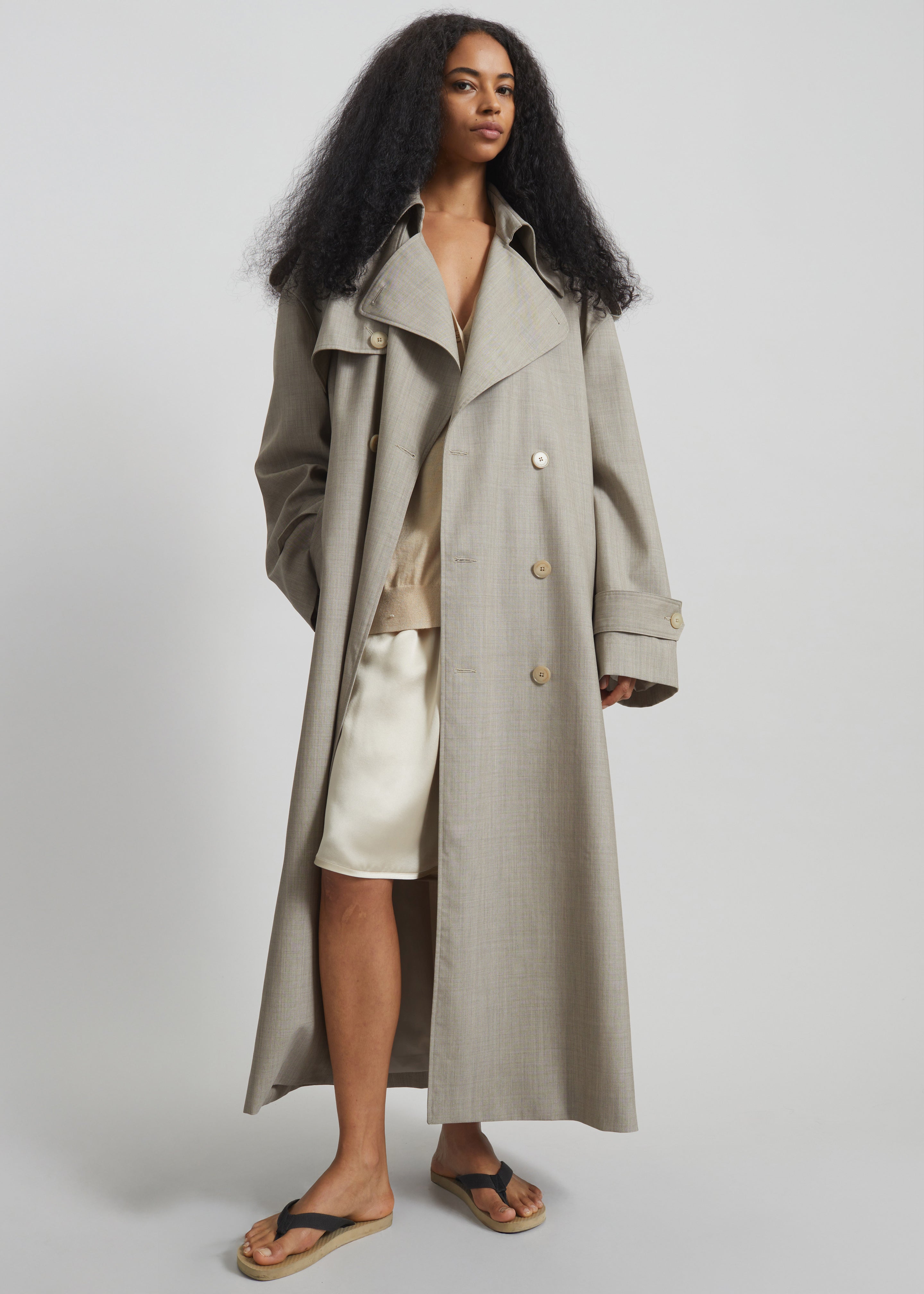 CELERI LONG TRENCH COAT deuxieme ベージュ Deuxieme Classe（ドゥーズィエムクラス）の「CELERI LONG TRENCH COAT