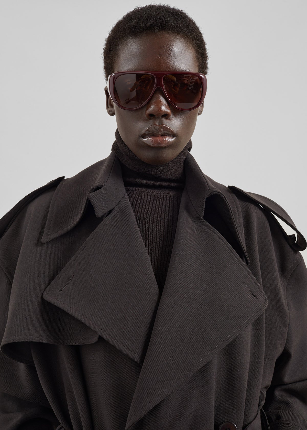 Dursley Tailored Trench Coat - Brown - 4