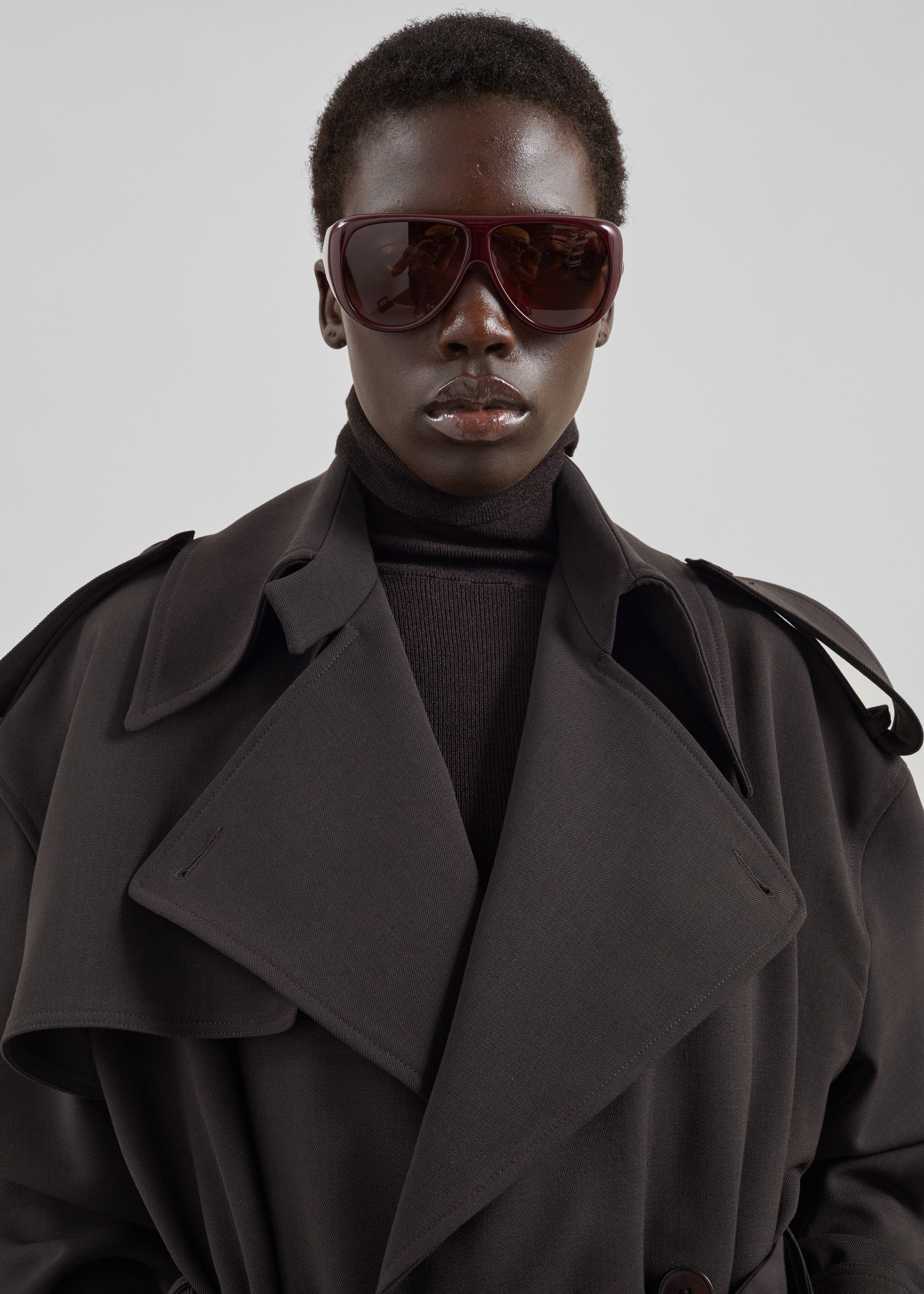 Dursley Tailored Trench Coat - Brown - 4