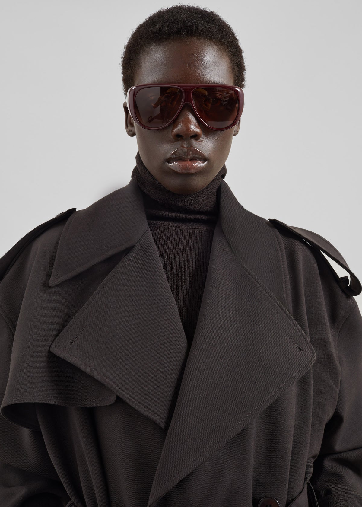 Dursley Tailored Trench Coat - Brown - 4