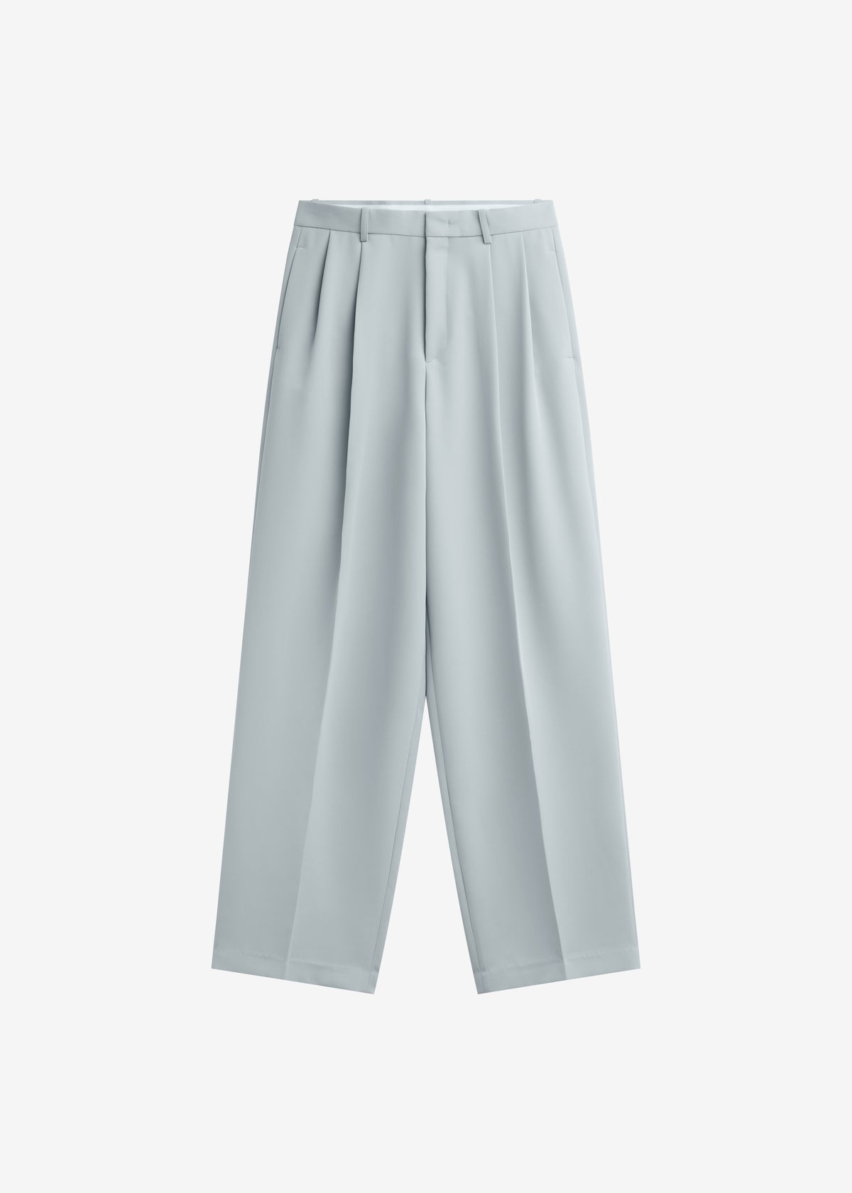 Duved Pleated Trousers - Slate Grey - 8