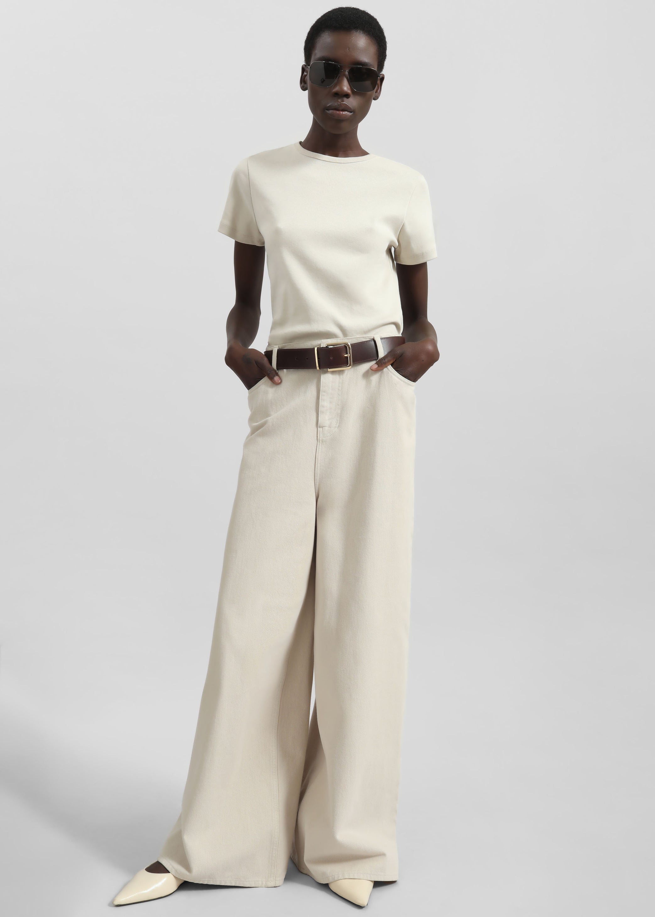 Shop the look image for Eben Baby Tee - Light Beige