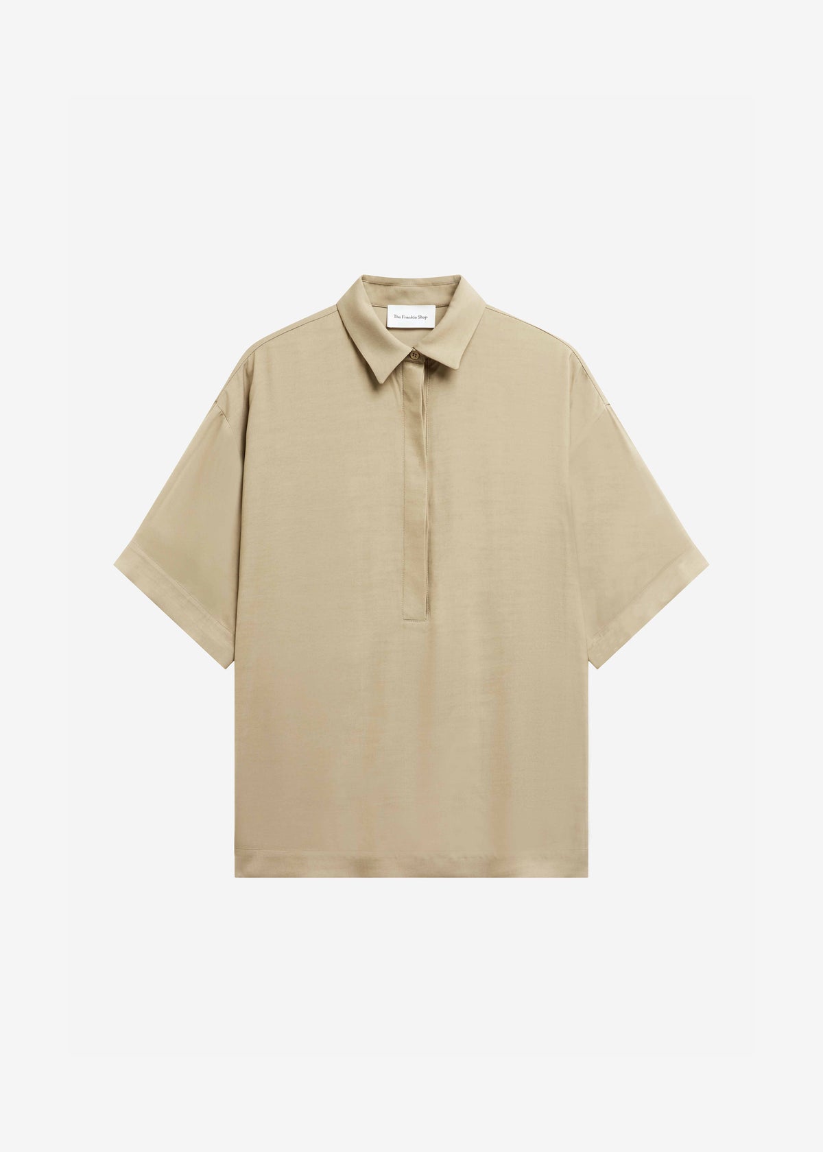 Eda Fluid Polo Shirt - Beige - 7