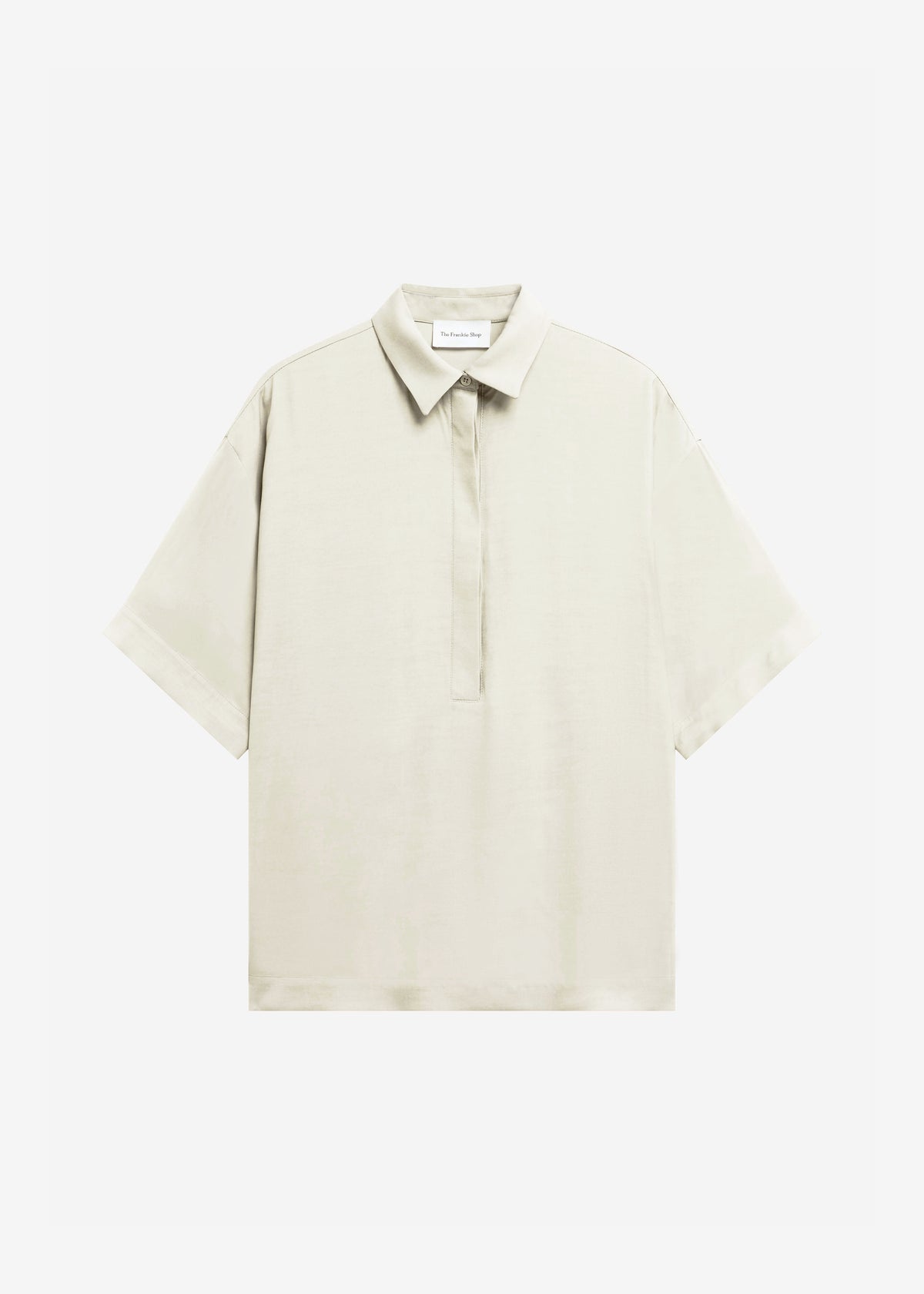 Eda Fluid Polo Shirt - Ivory - 6