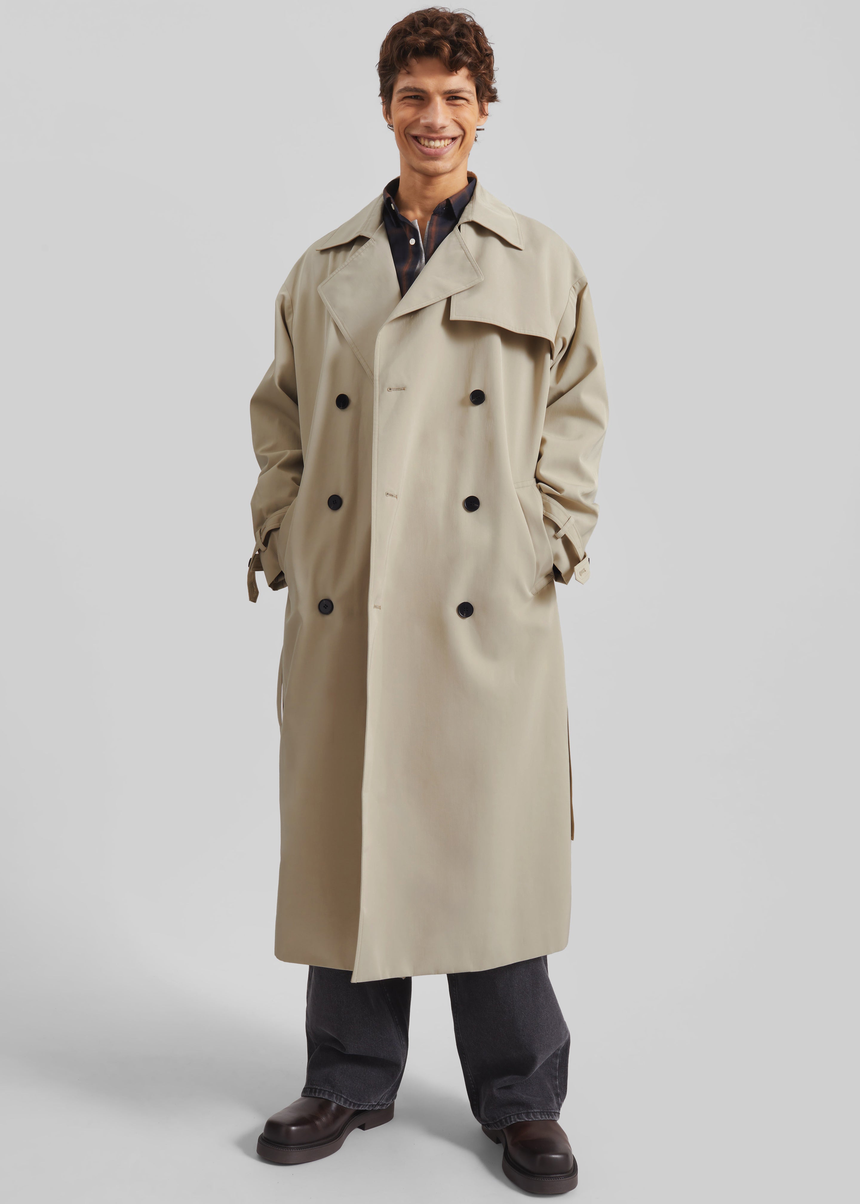 Edris Trench Coat - Beige – The Frankie Shop