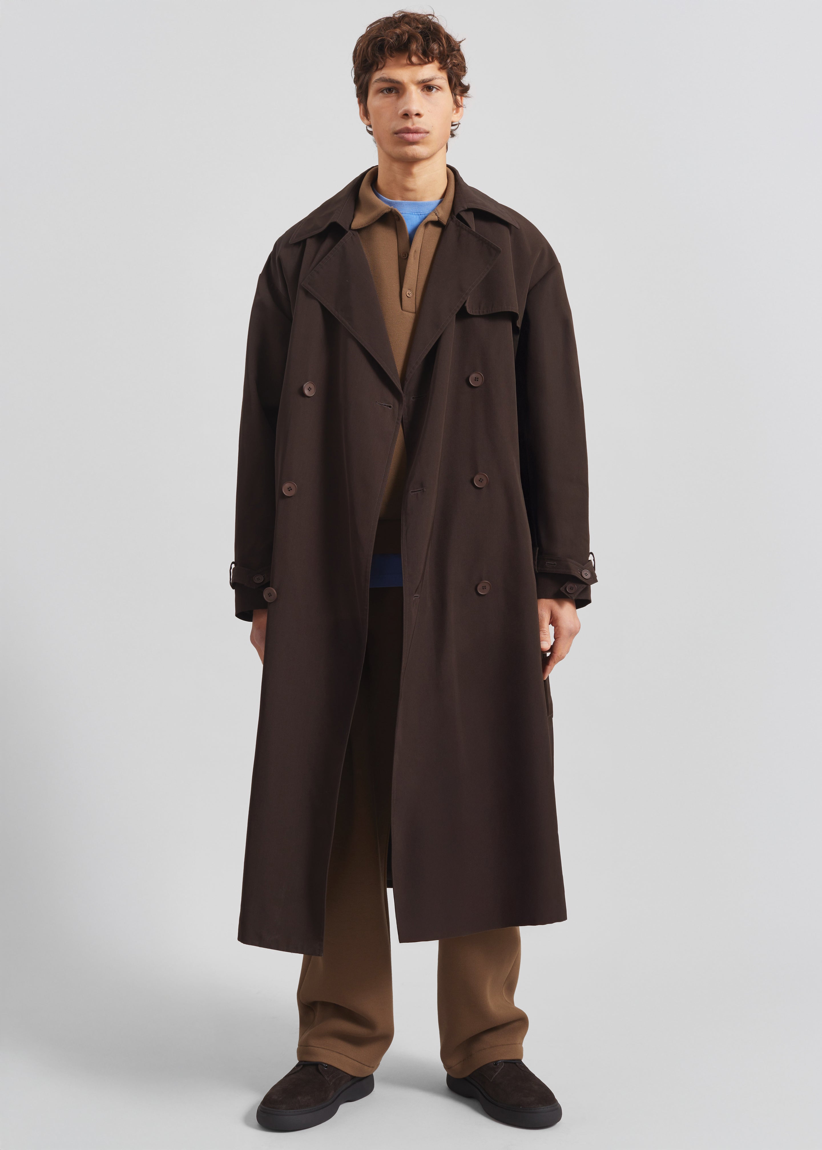 Edris Trench Coat - Brown - 1