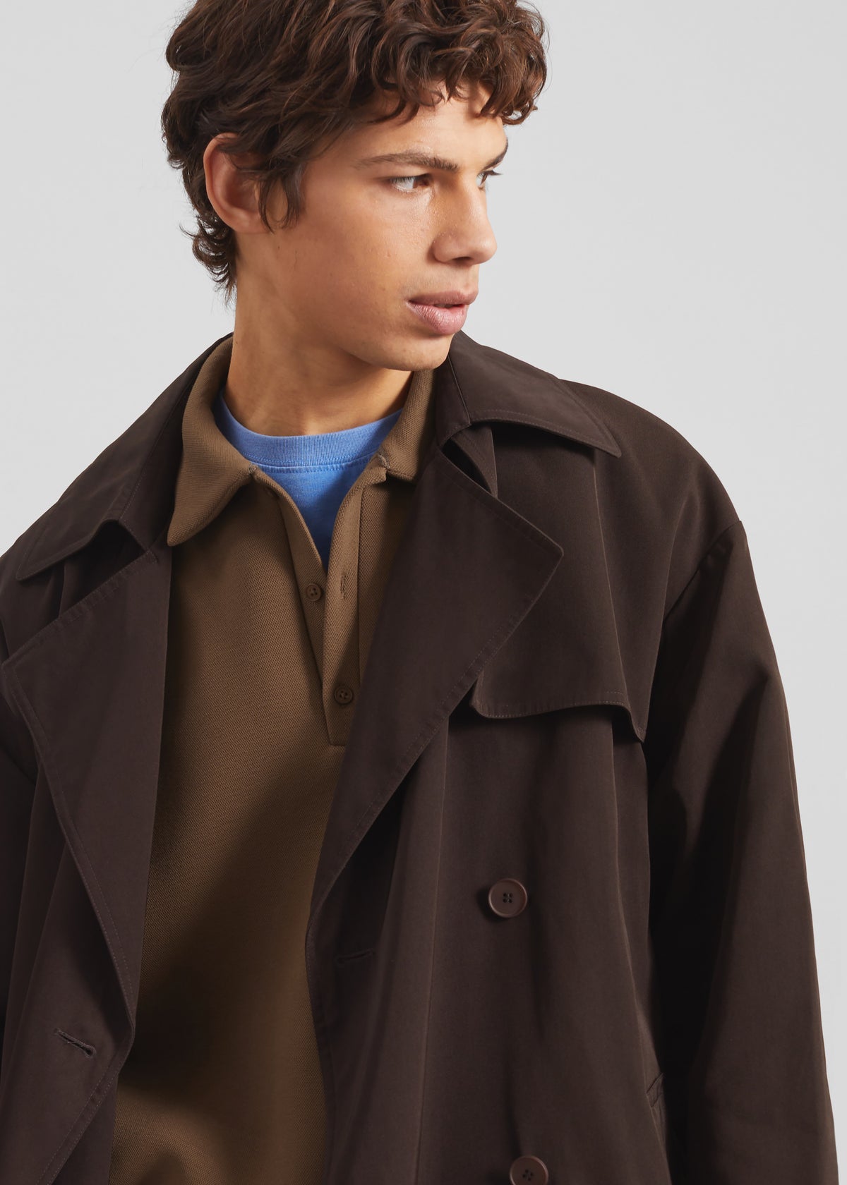 Edris Trench Coat - Brown - 4