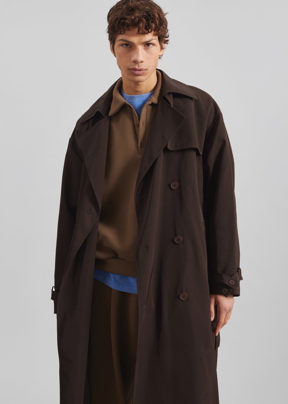 Edris Trench Coat - Brown - 2