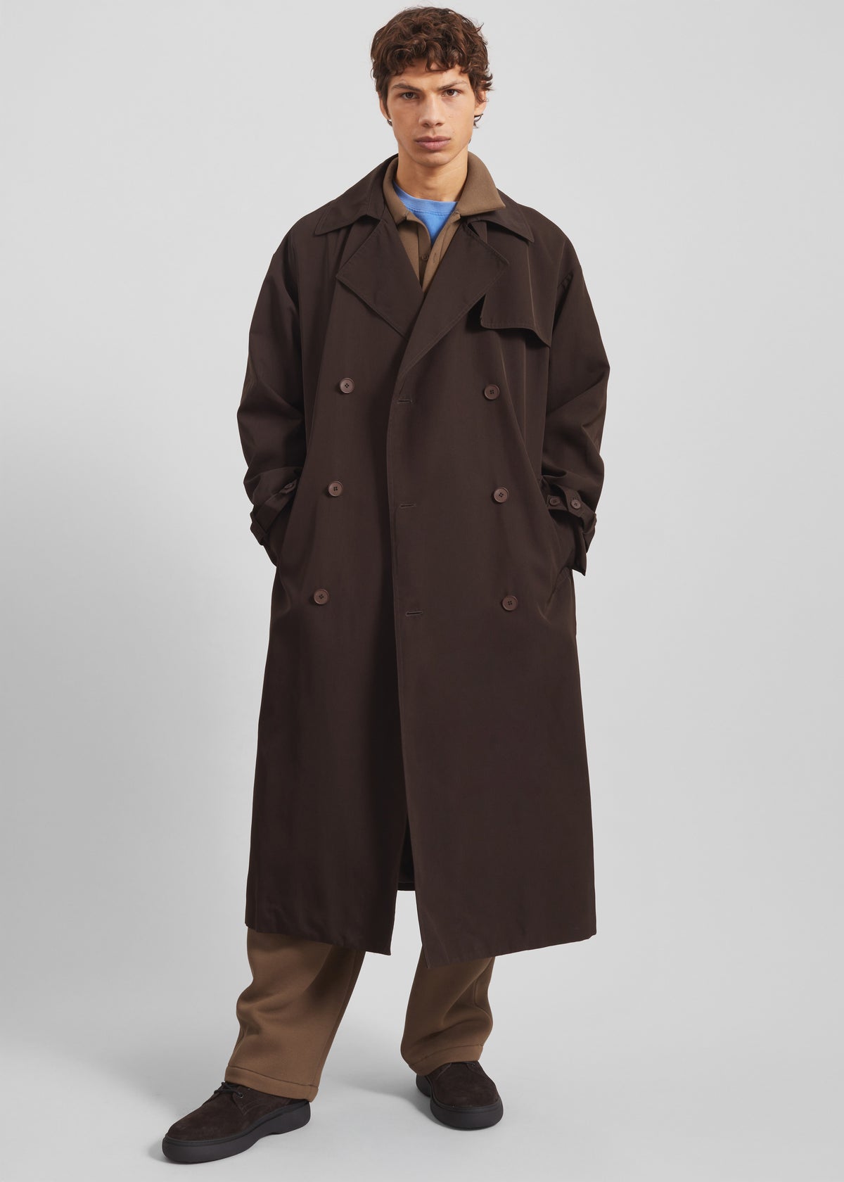 Edris Trench Coat - Brown - 3