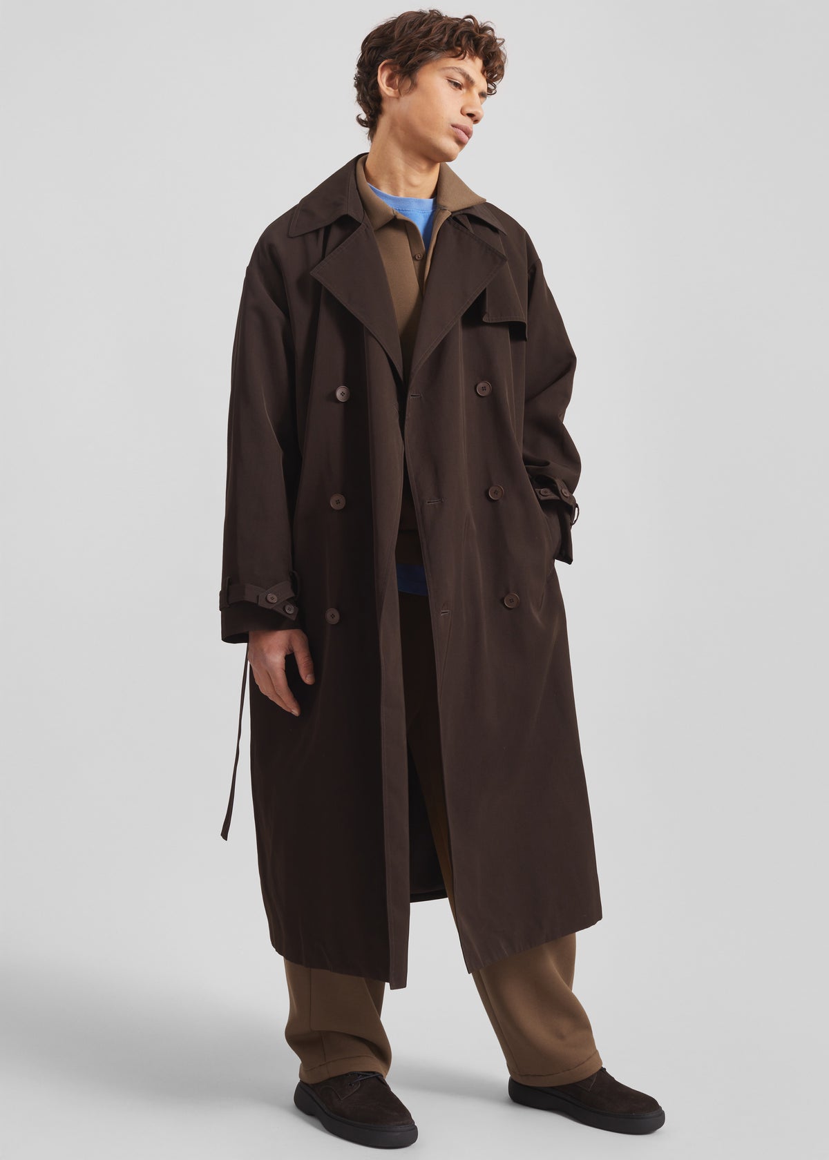 Edris Trench Coat - Brown - 5