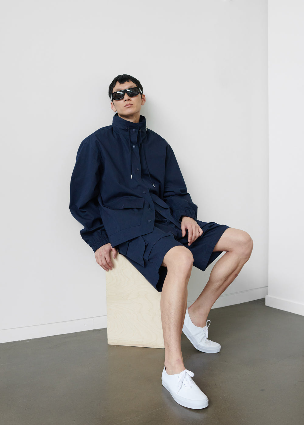 Edward Cargo Shorts - Navy - 1