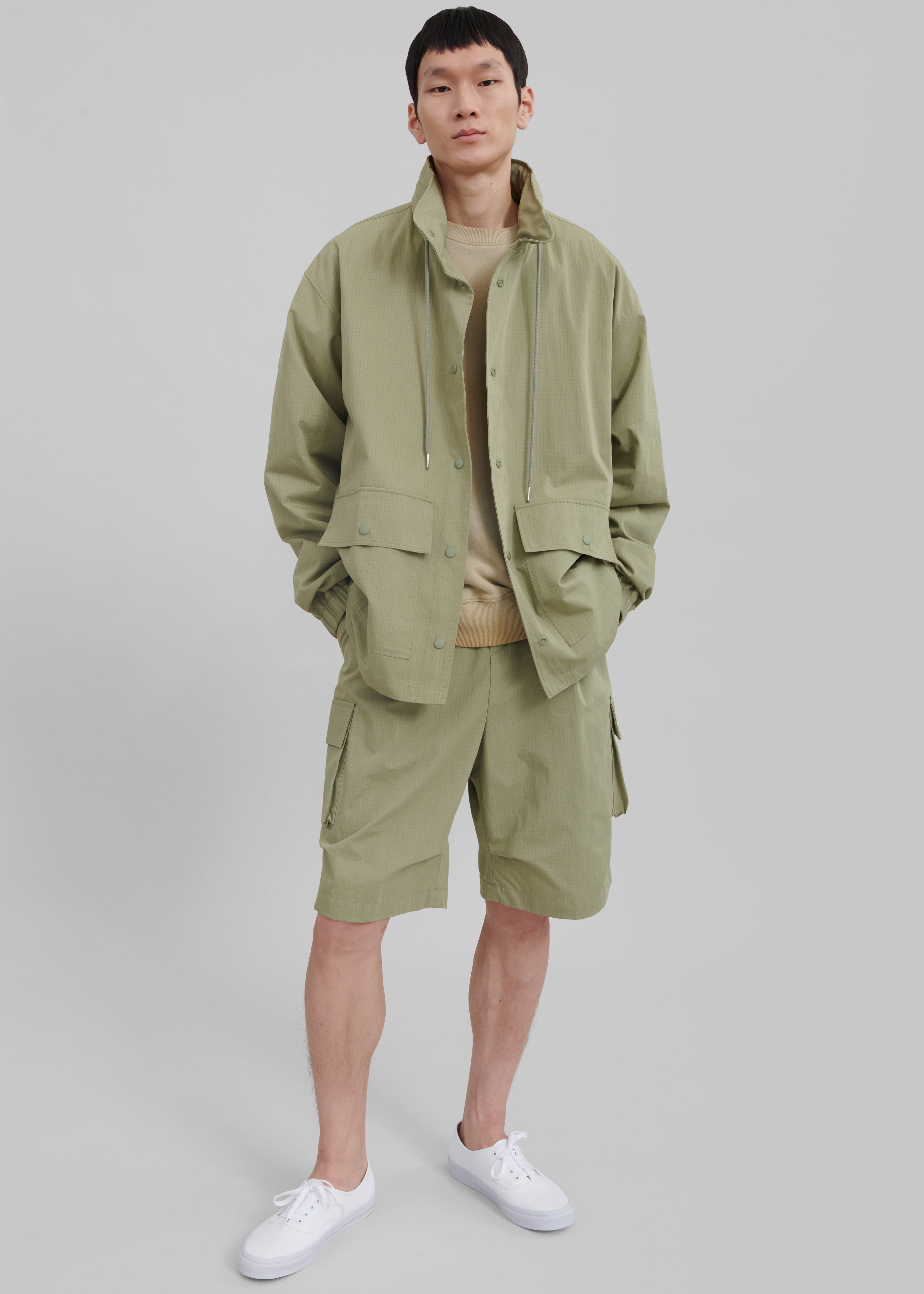 Edward Cargo Shorts - Olive - 7