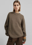 Eidra Crewneck Sweater - Taupe