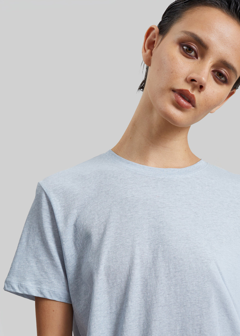 Elba Cotton T-Shirt - Light Blue - 1