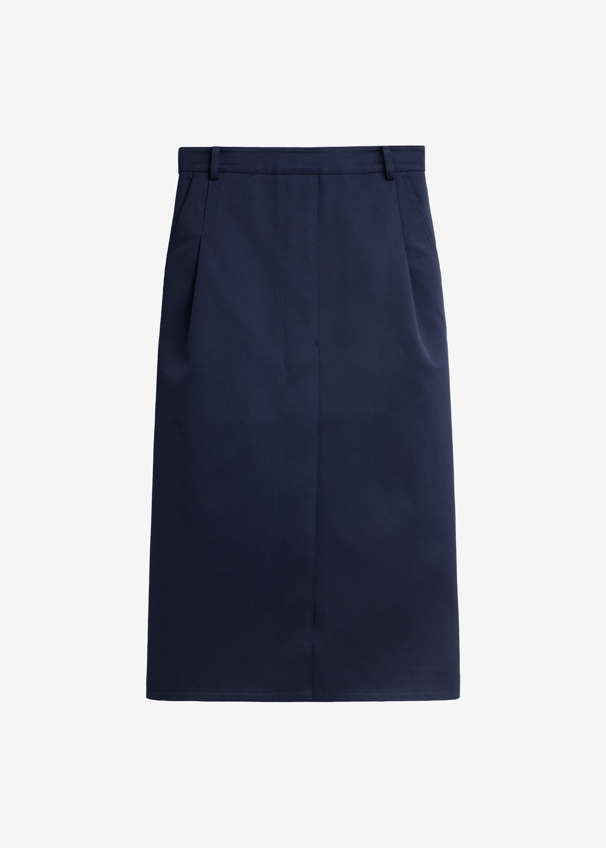 Elian Tailored Midi Skirt - Navy - 10