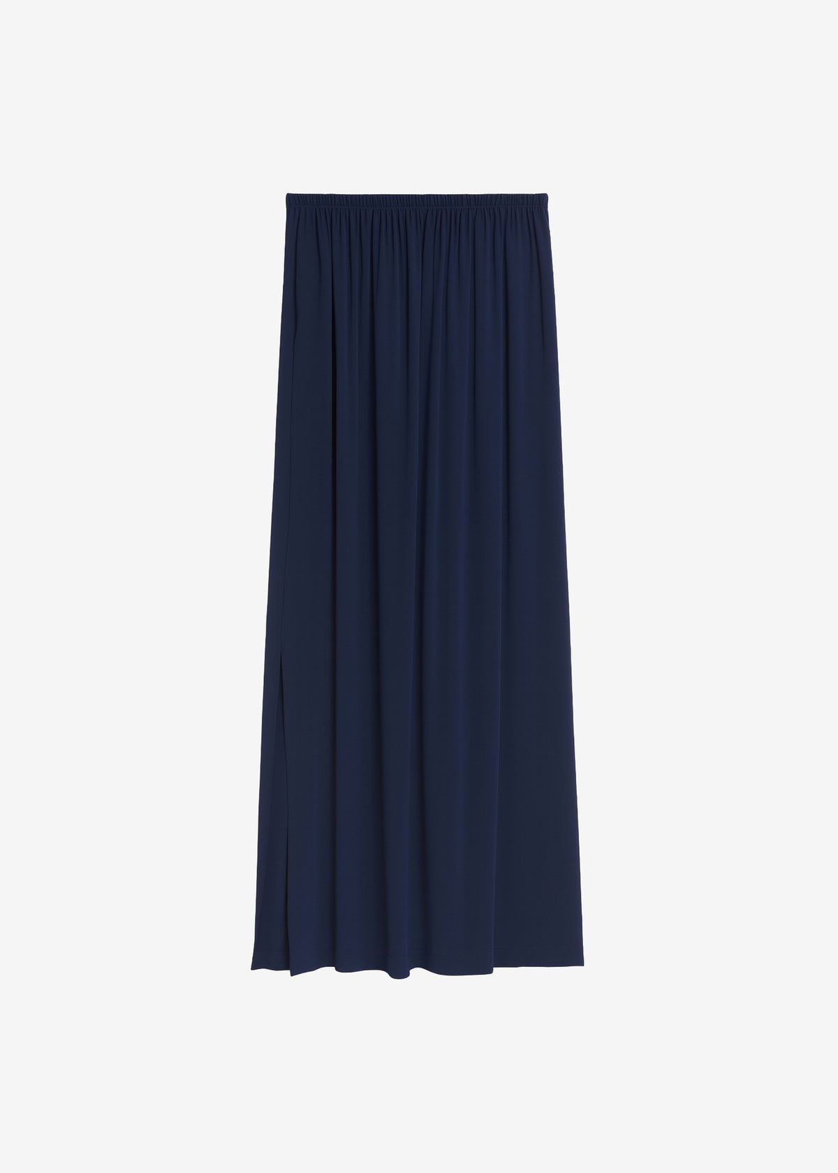 Elie Silk Fluid Maxi Skirt - Navy - 8