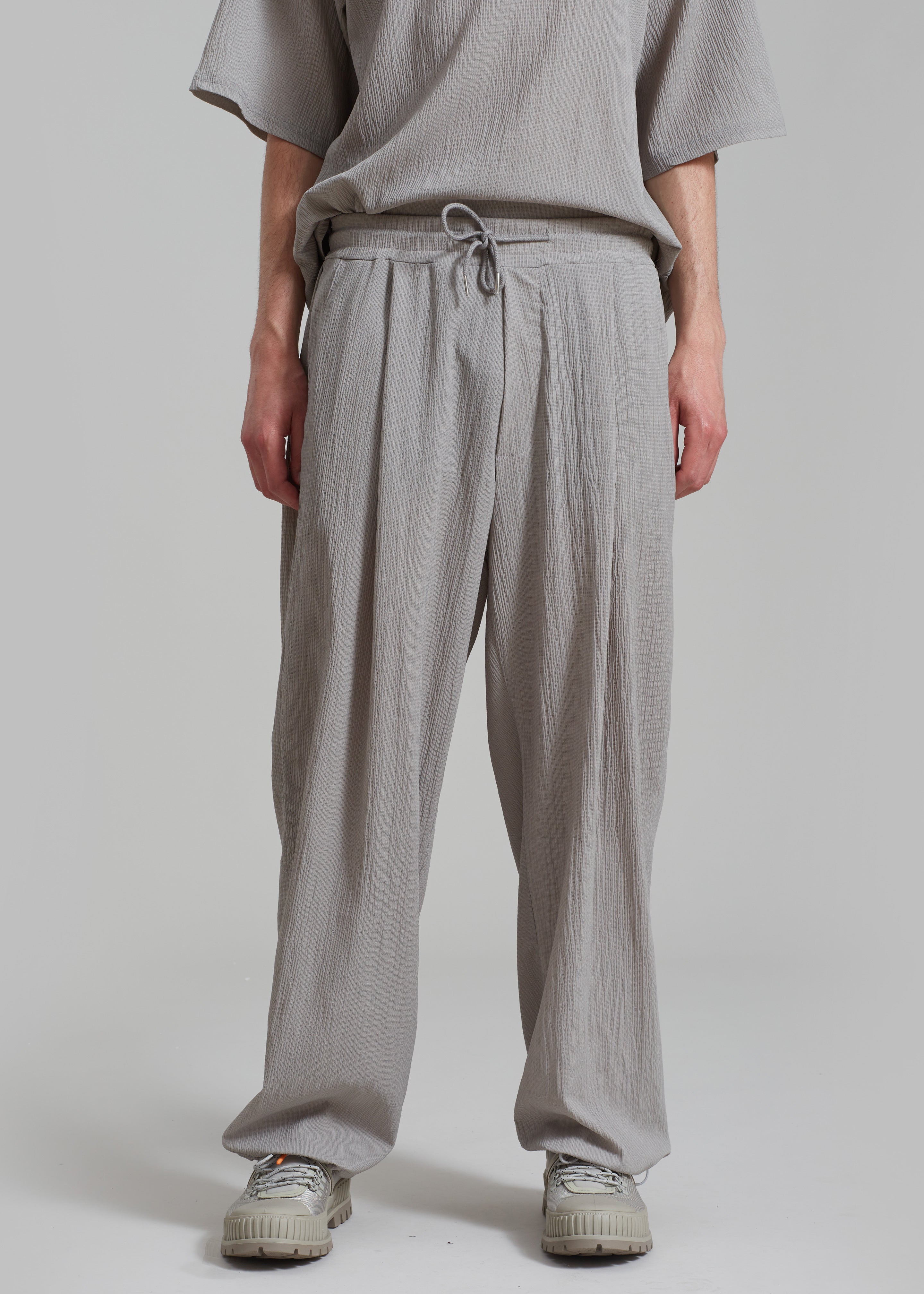 Eliott Crinkle Pants - Grey - 2