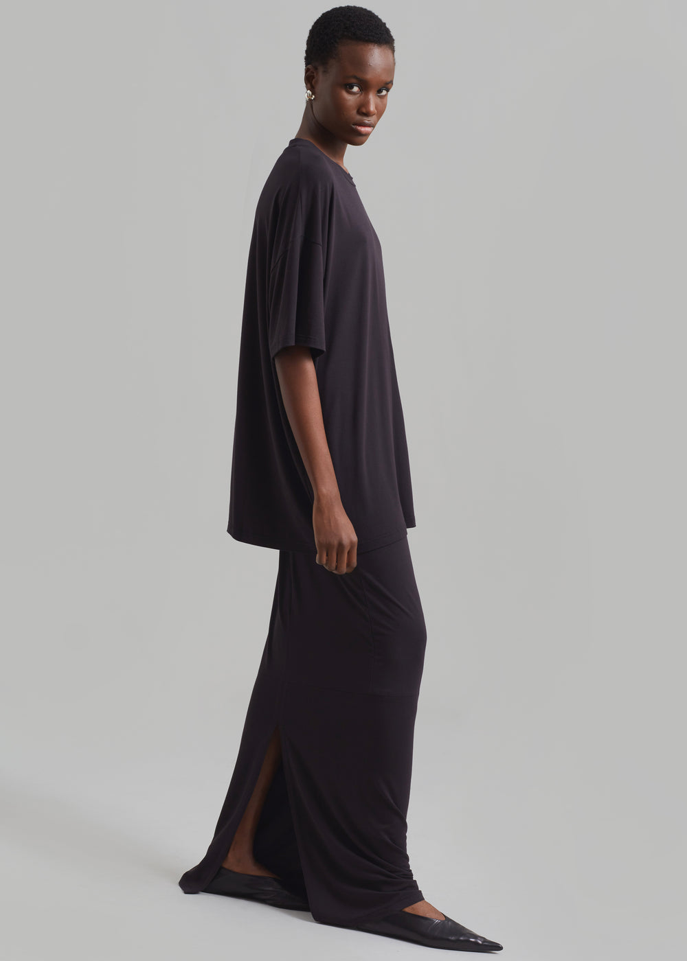 Ella Maxi Skirt - Dark Plum - 1