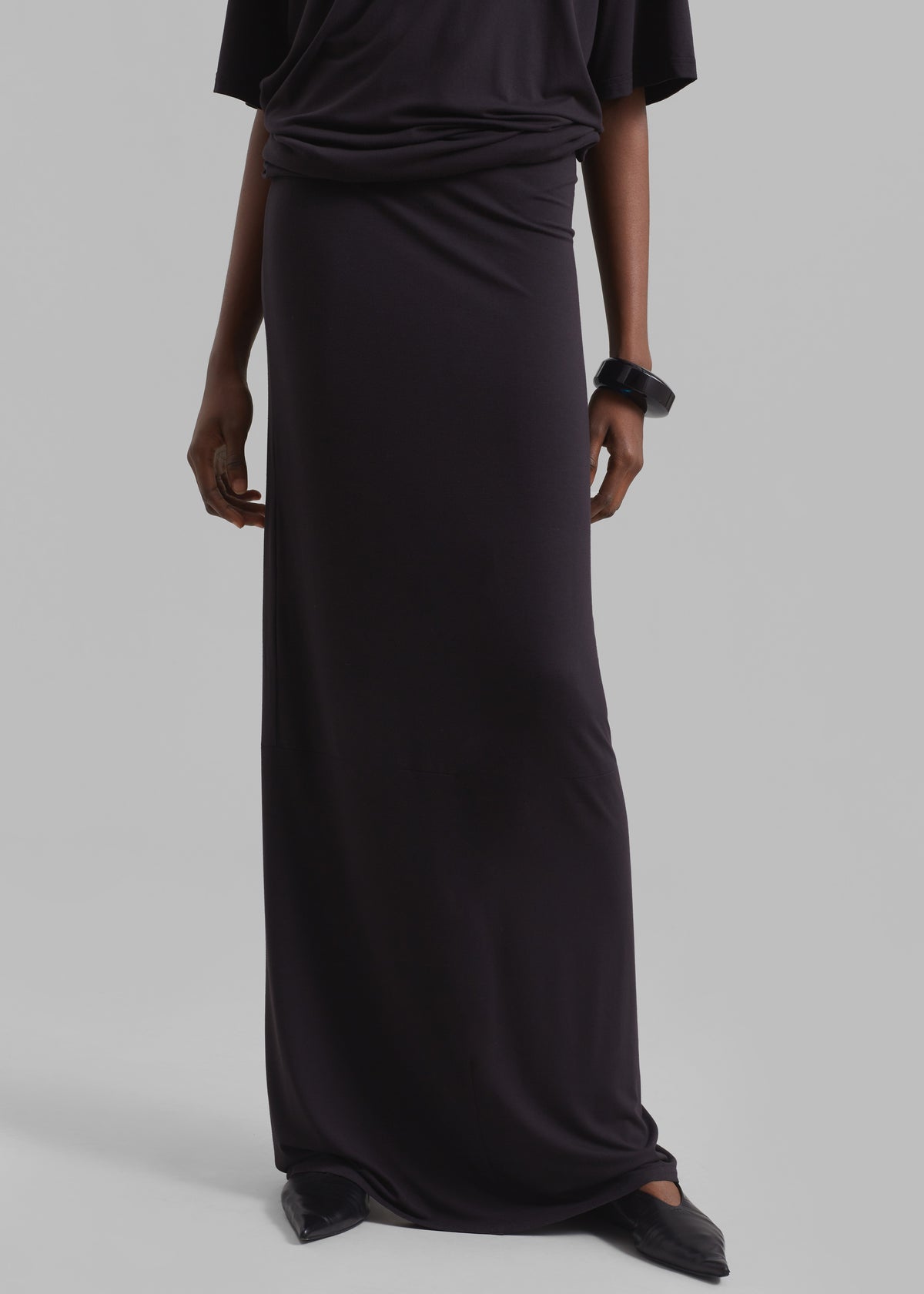 Ella Maxi Skirt - Dark Plum - 1