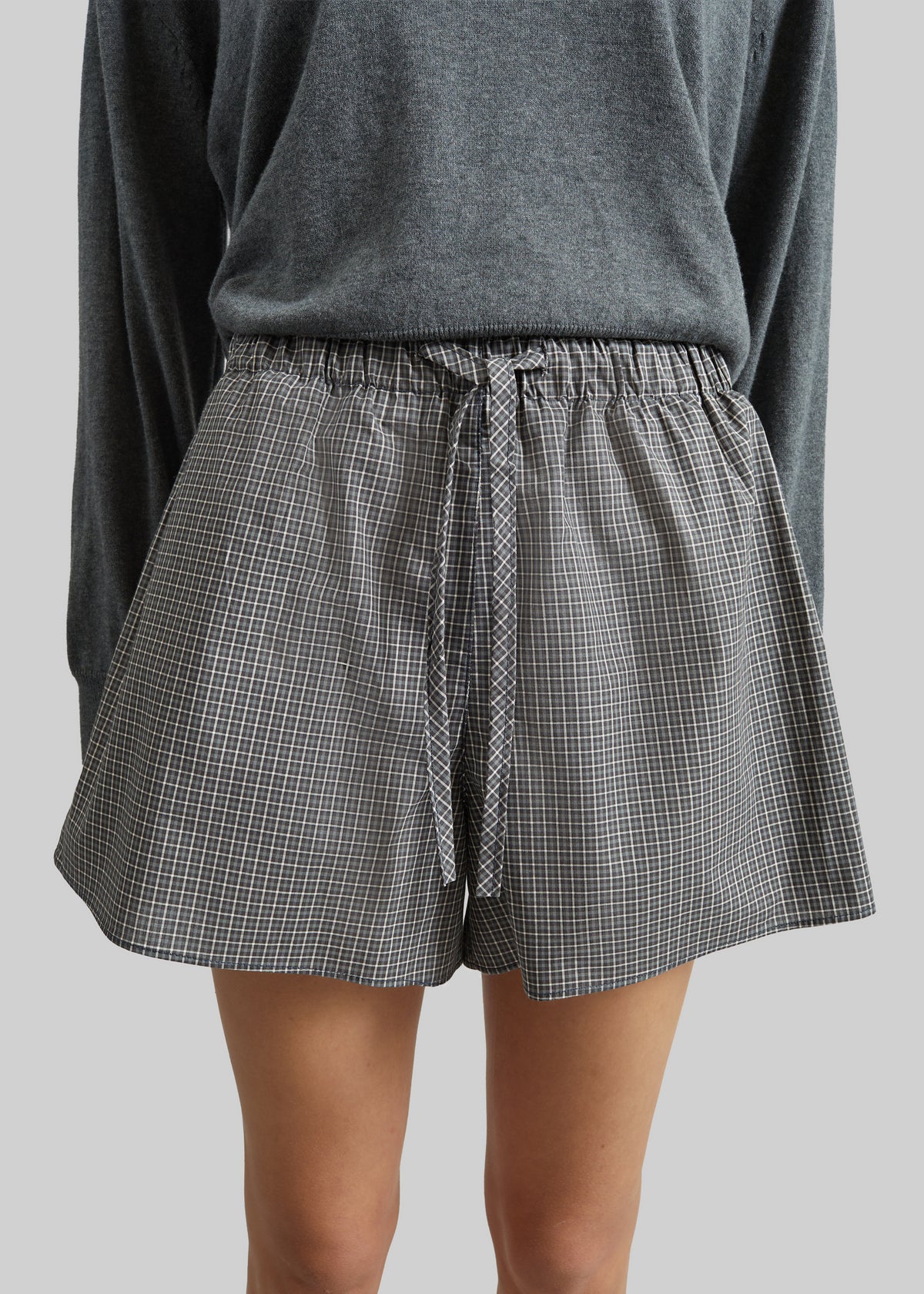 Ello Boxer Shorts - Checked Grey - 4