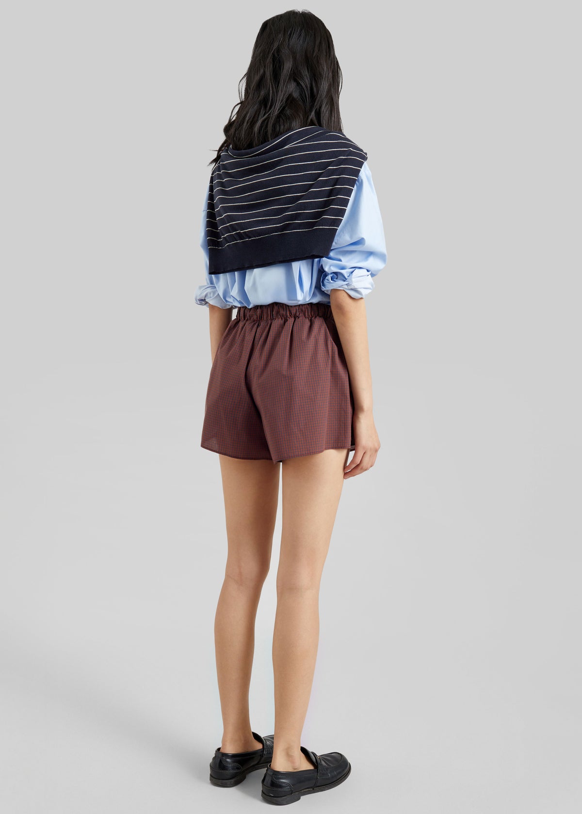 Ello Boxer Shorts - Checked Terracotta - 6